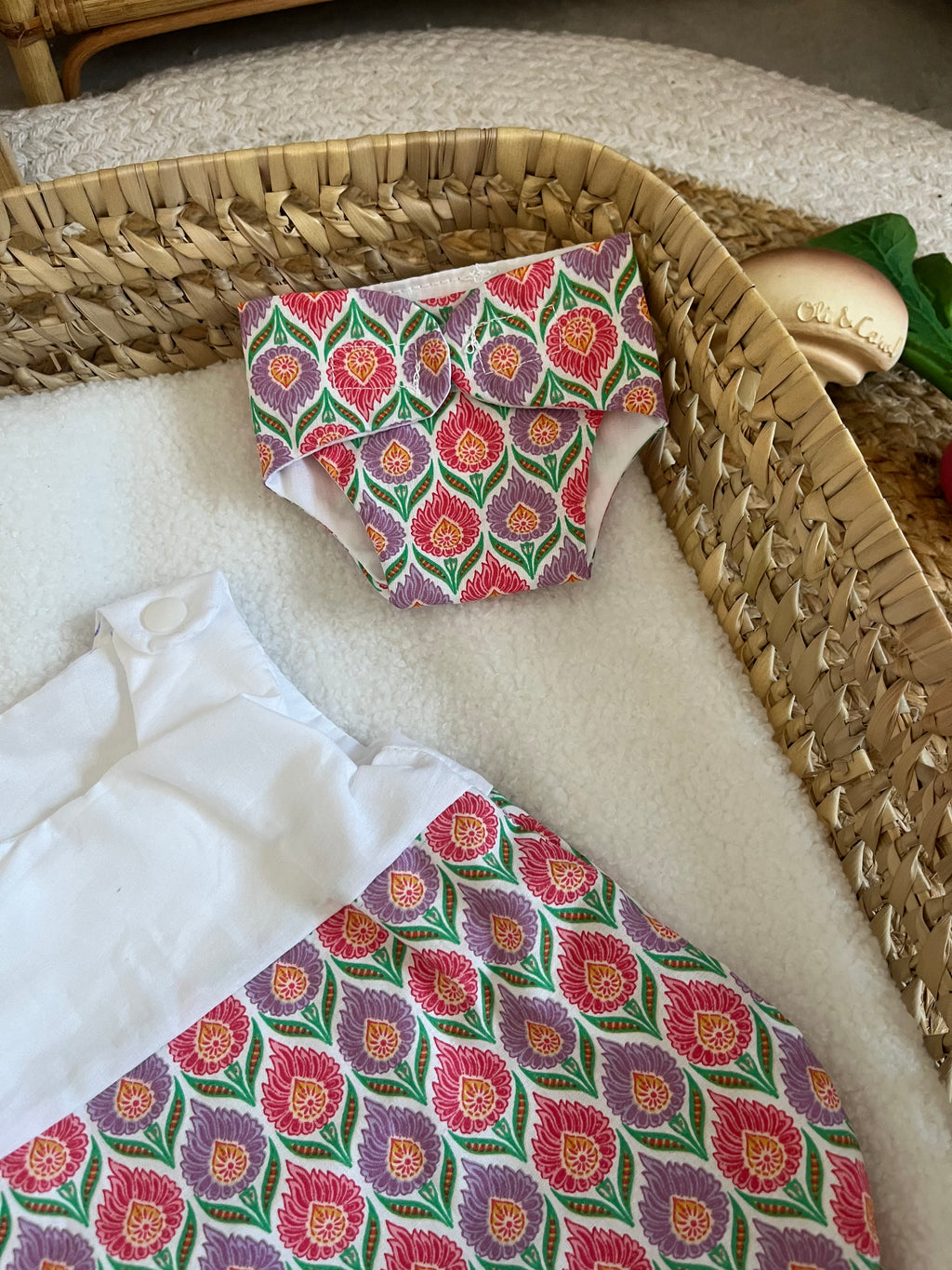 Gigoteuse + couche fleur