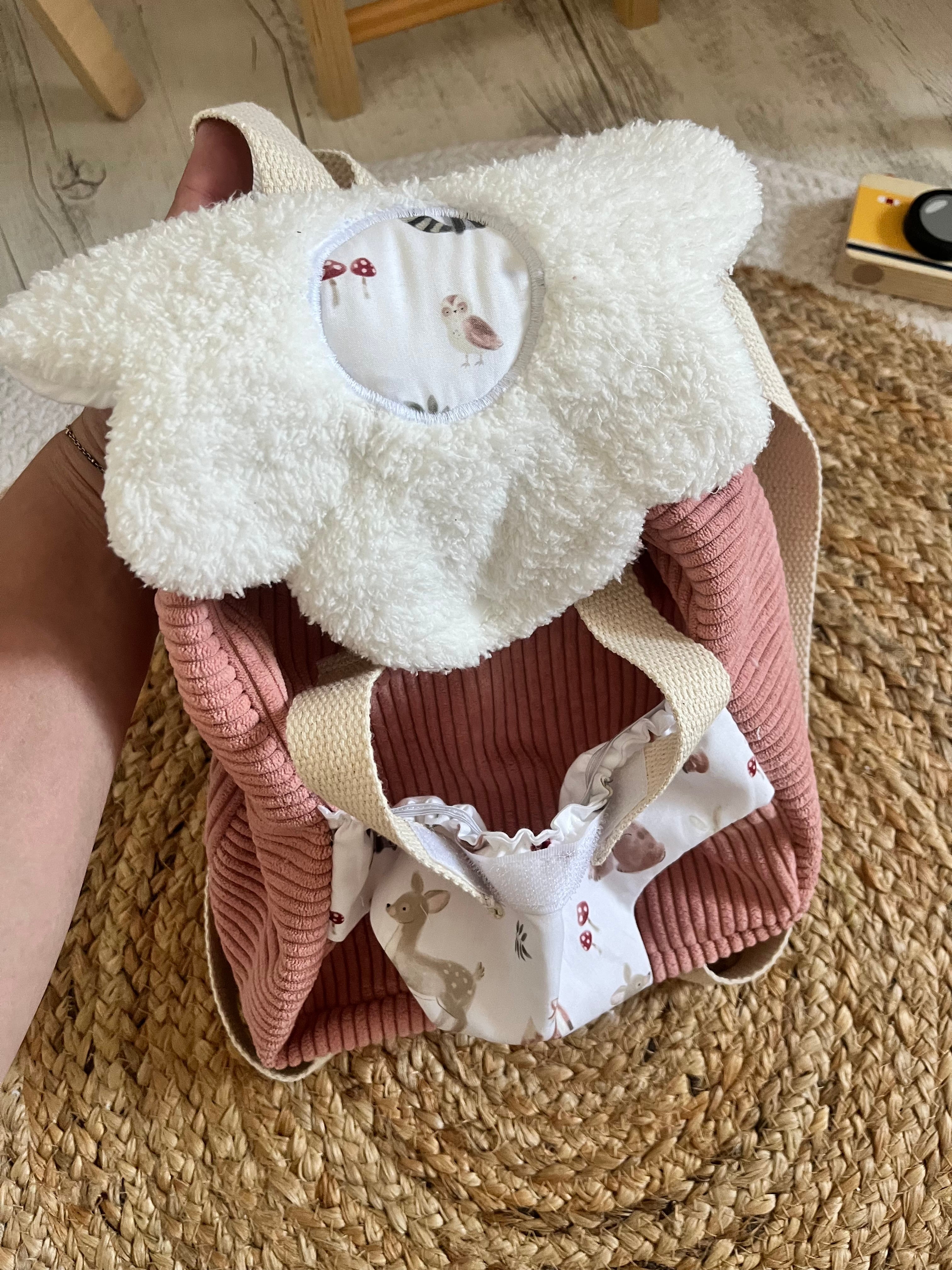 Sac à dos / porte poupée animaux