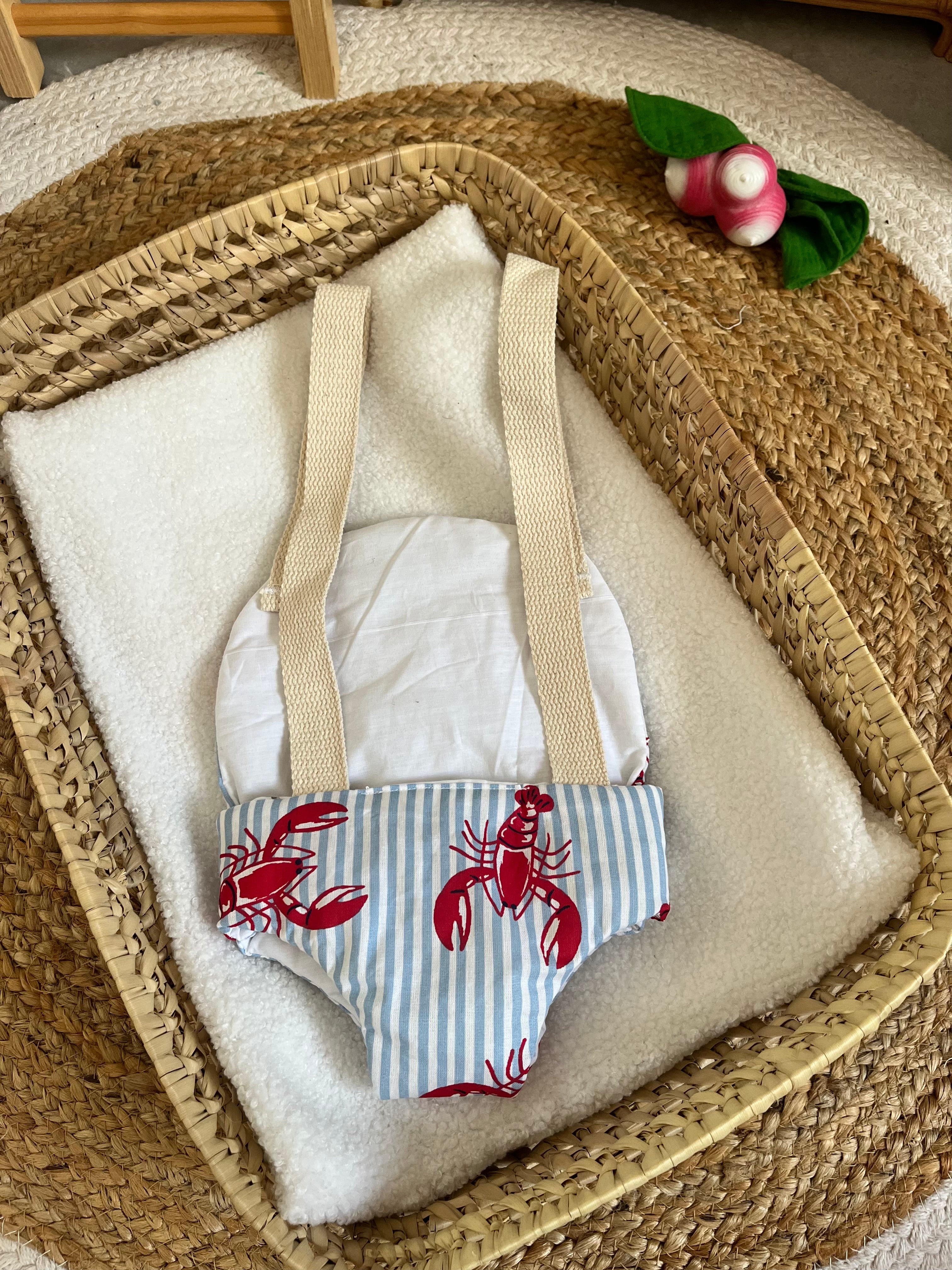 Porte bébé /poupée homard
