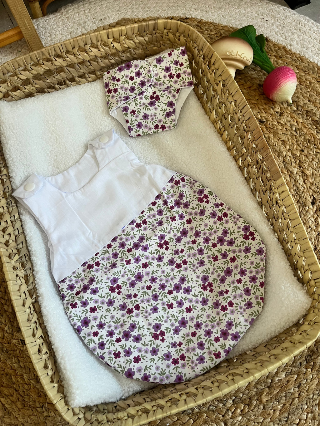 Gigoteuse + couche violette