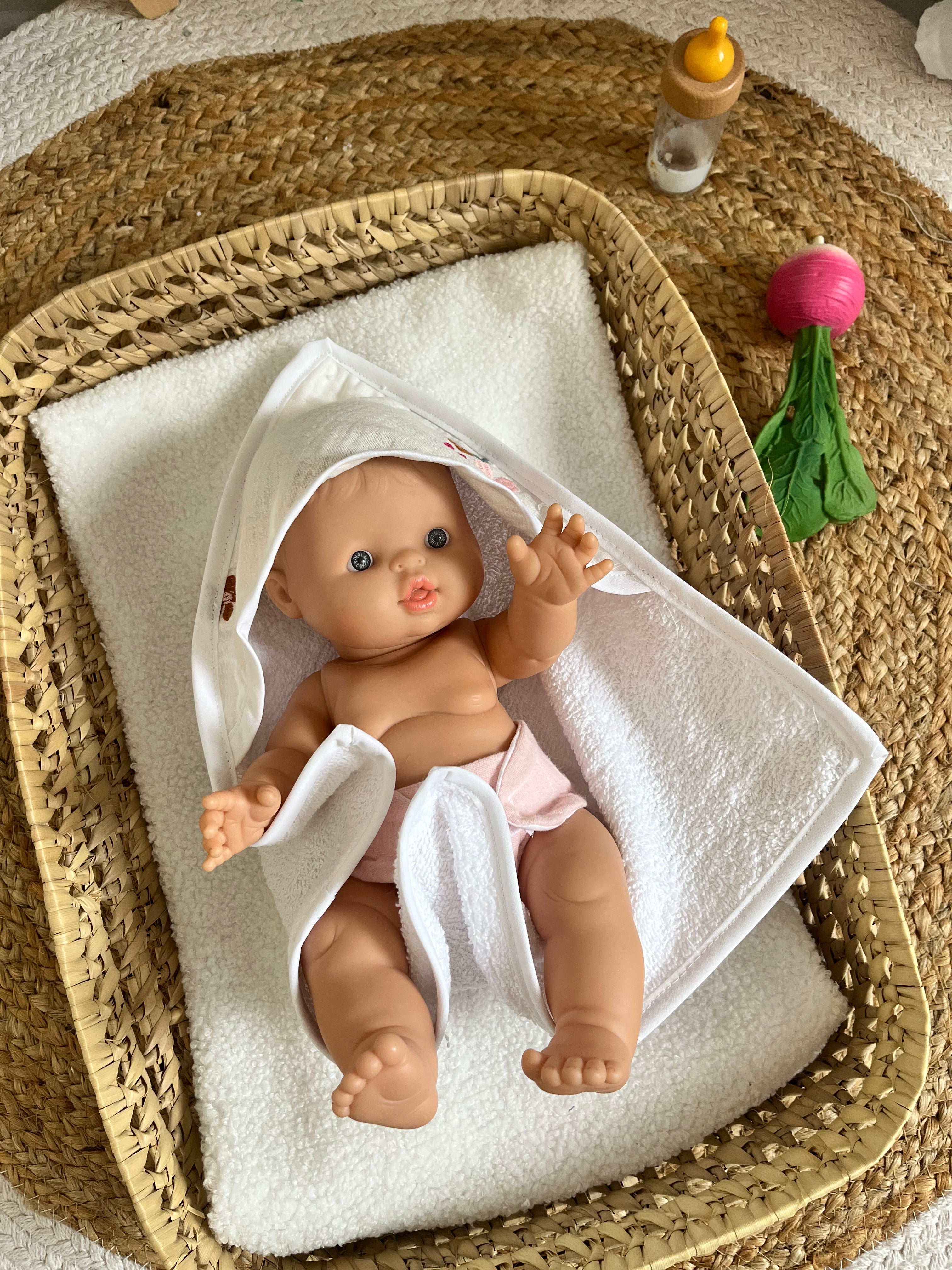Sortie de bain fleurs