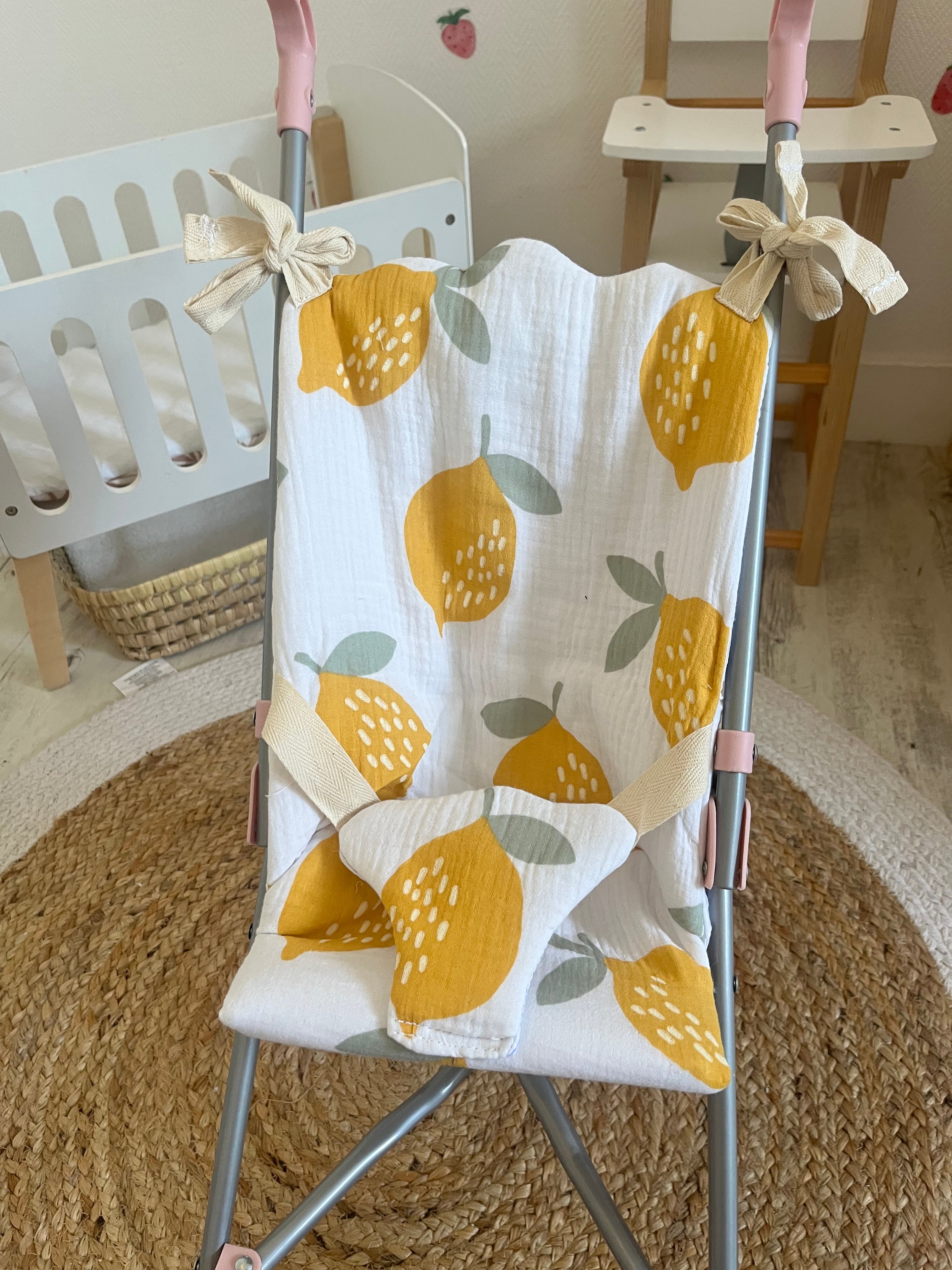 Housse poussette citron 🍋