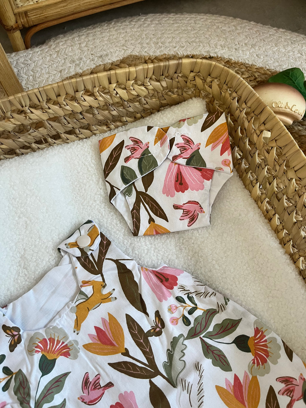 Gigoteuse + couche fleur