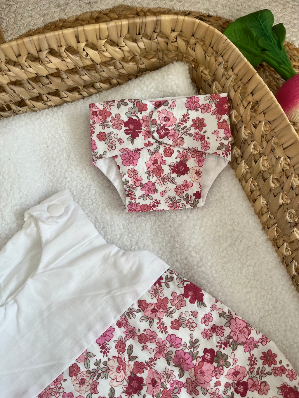 Gigoteuse + couche fleur