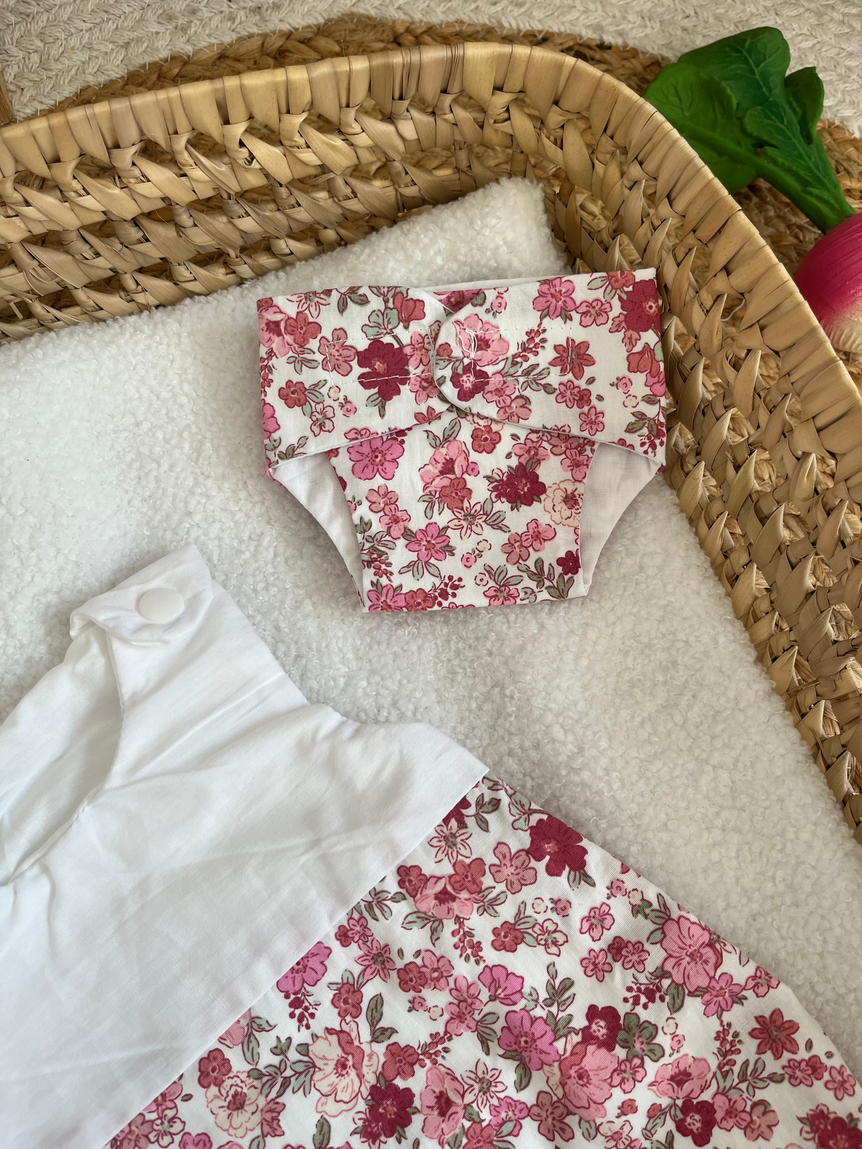 Gigoteuse + couche fleur