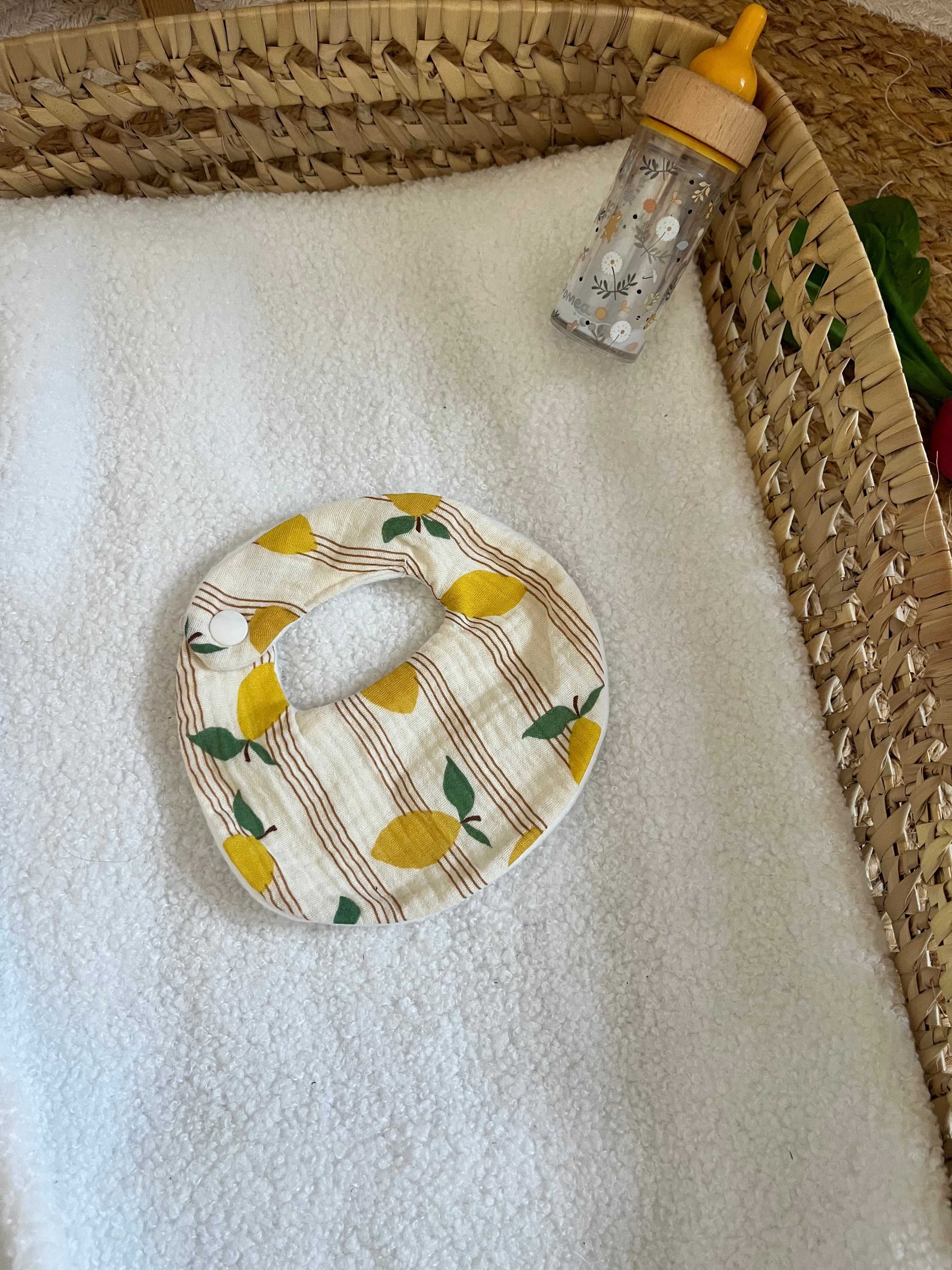 Bavoir poupée citron 🍋