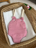 Porte bébé /poupée Vichy cœur