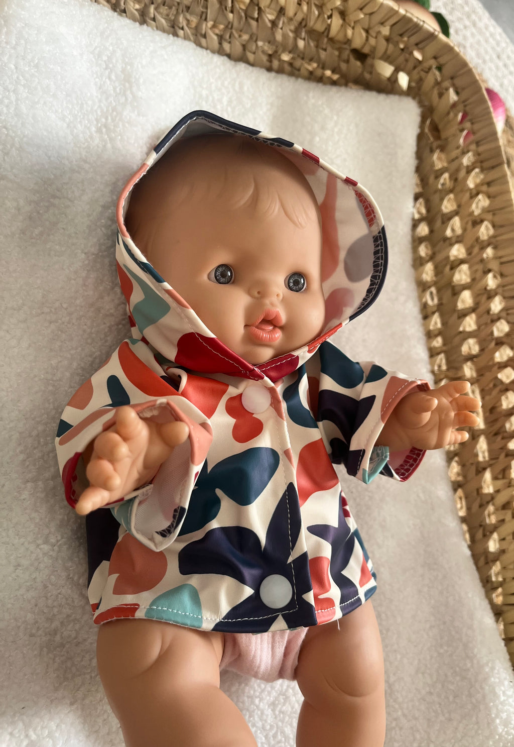 Manteau imperméable fleur
