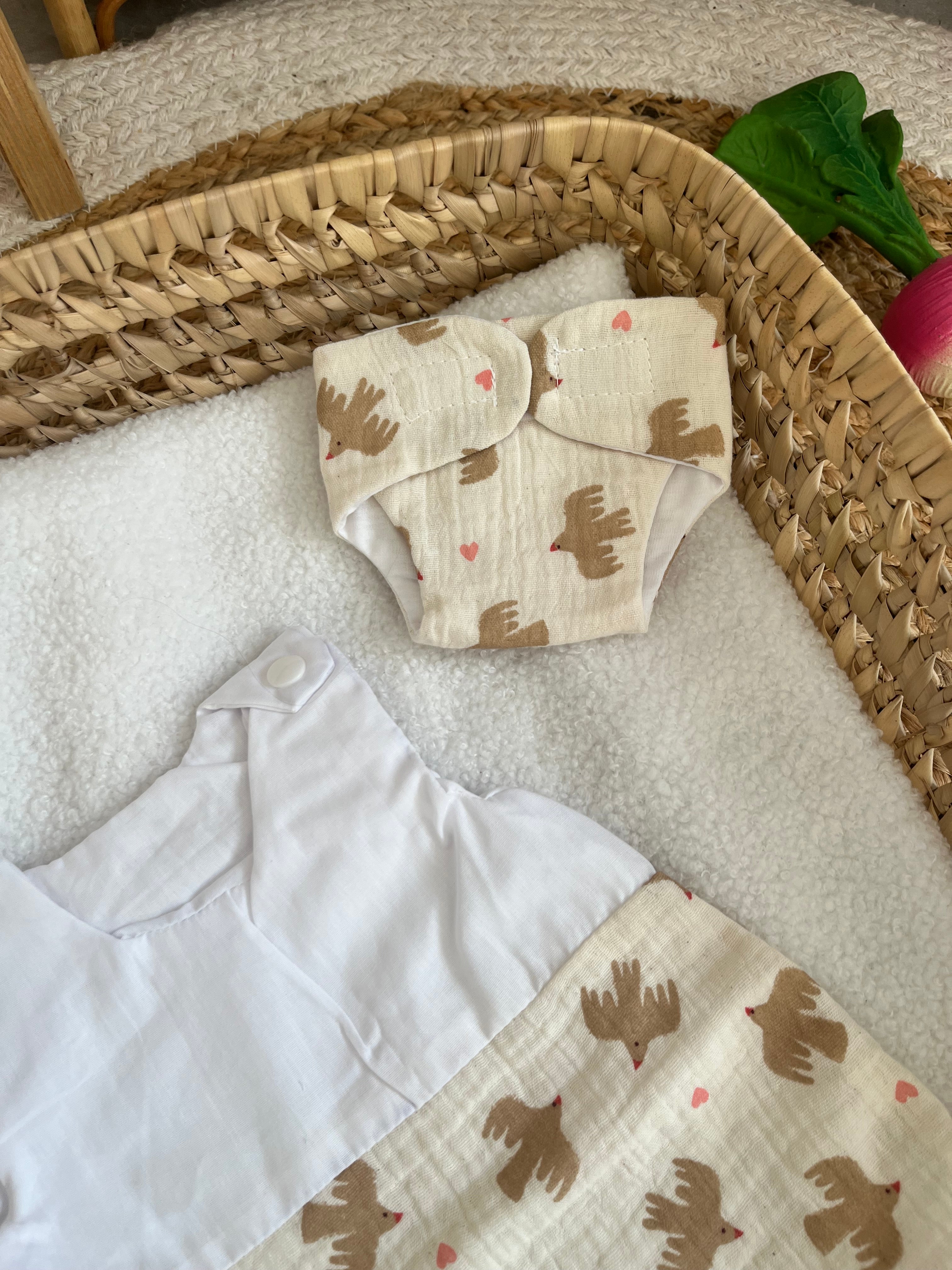 Gigoteuse + couche oiseaux