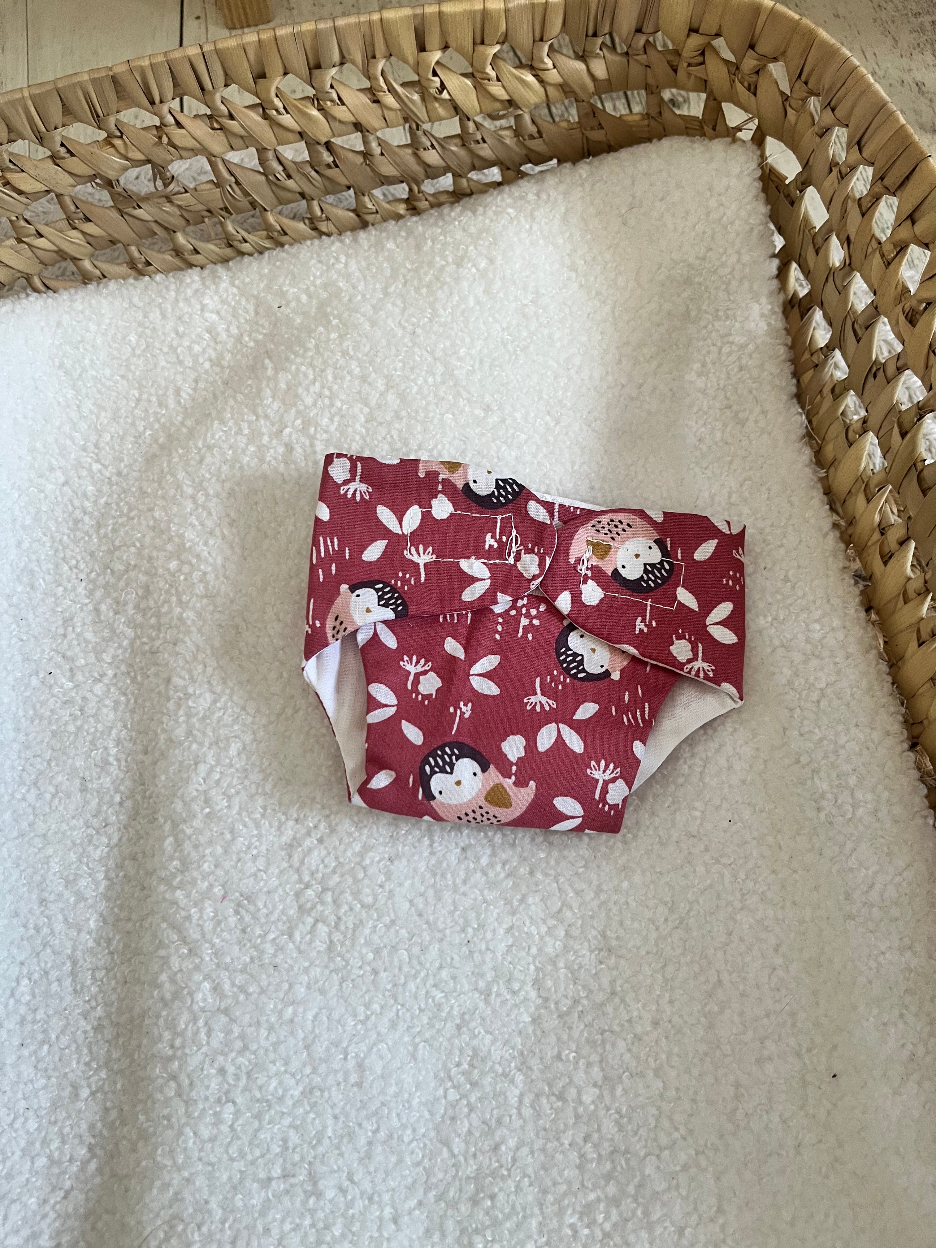 Couche rose chouette