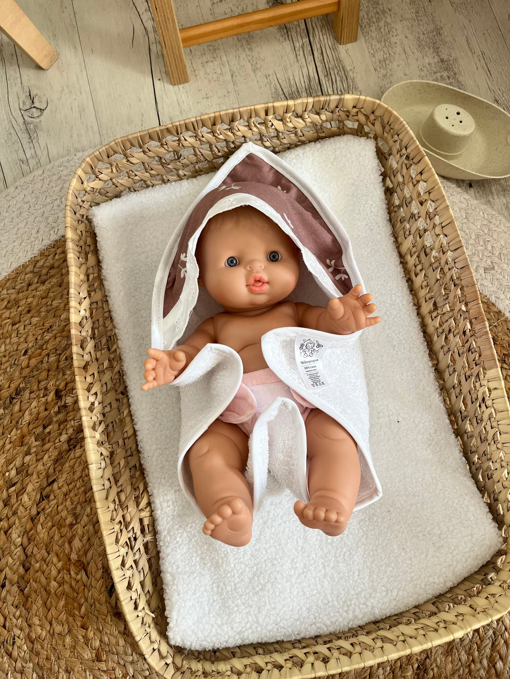 Sortie de bain mauve