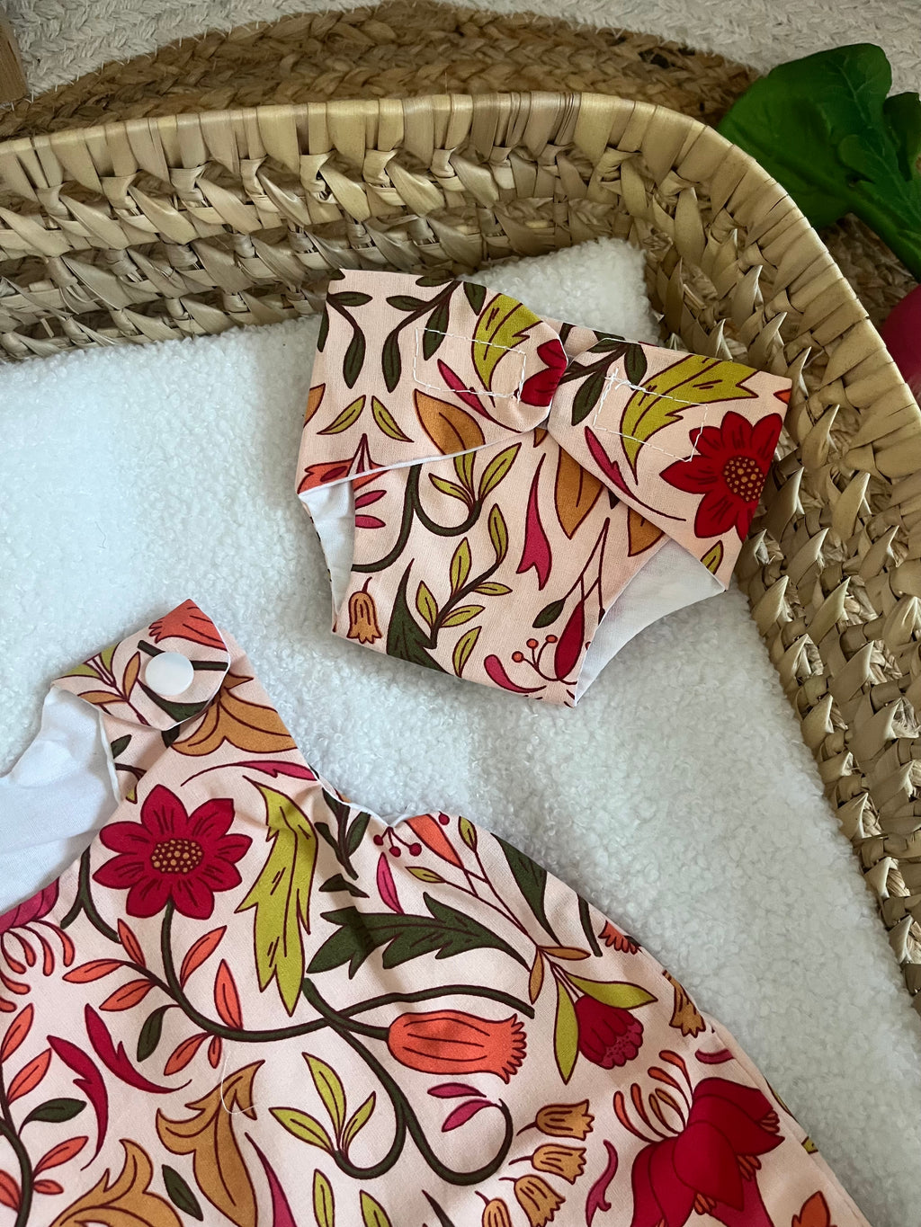 Gigoteuse + couche fleur