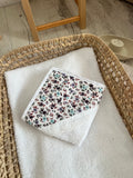 Sortie de bain fleuri