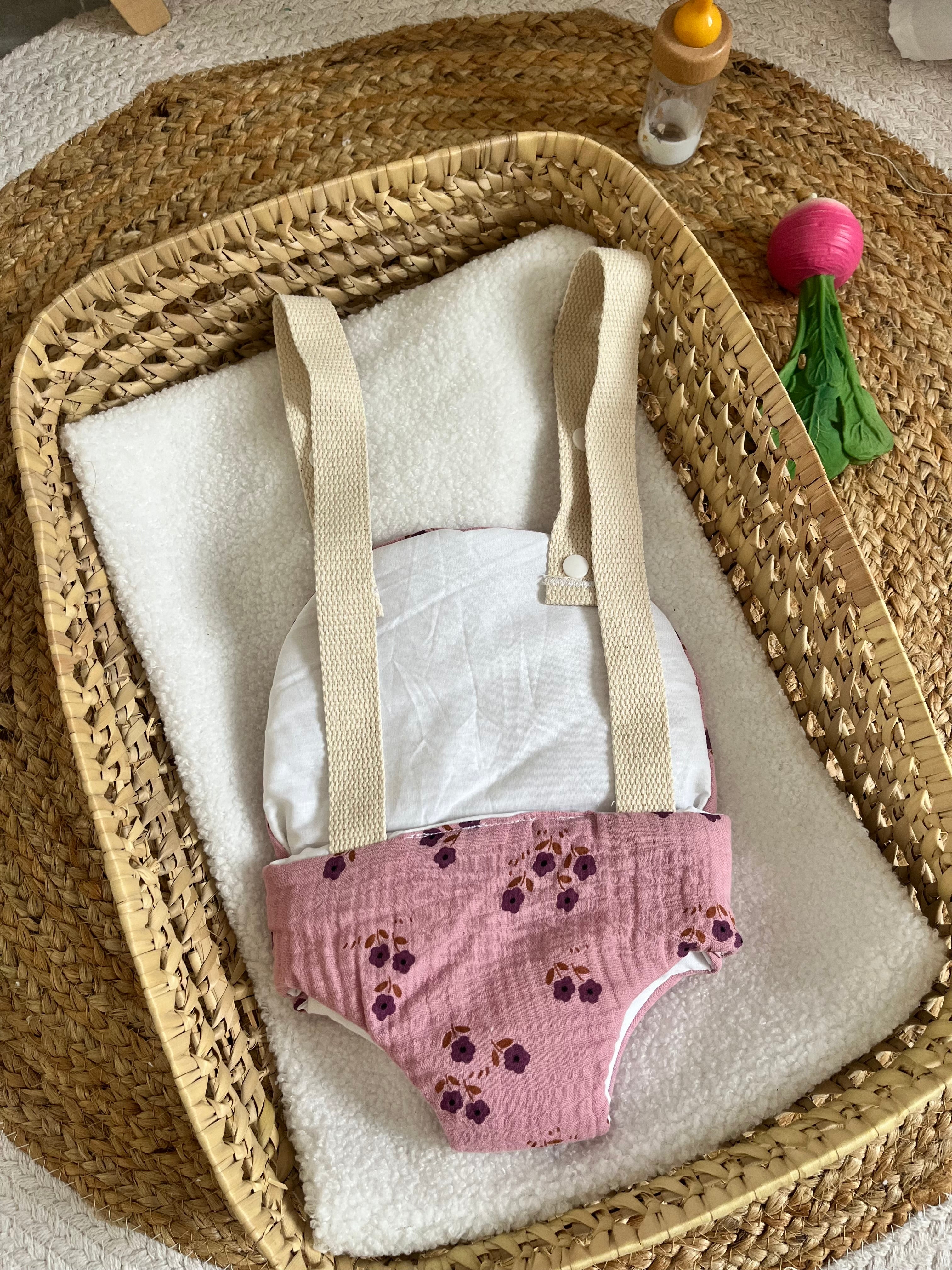 Porte bébé /poupée violet
