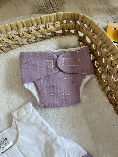 Gigoteuse + couche violette