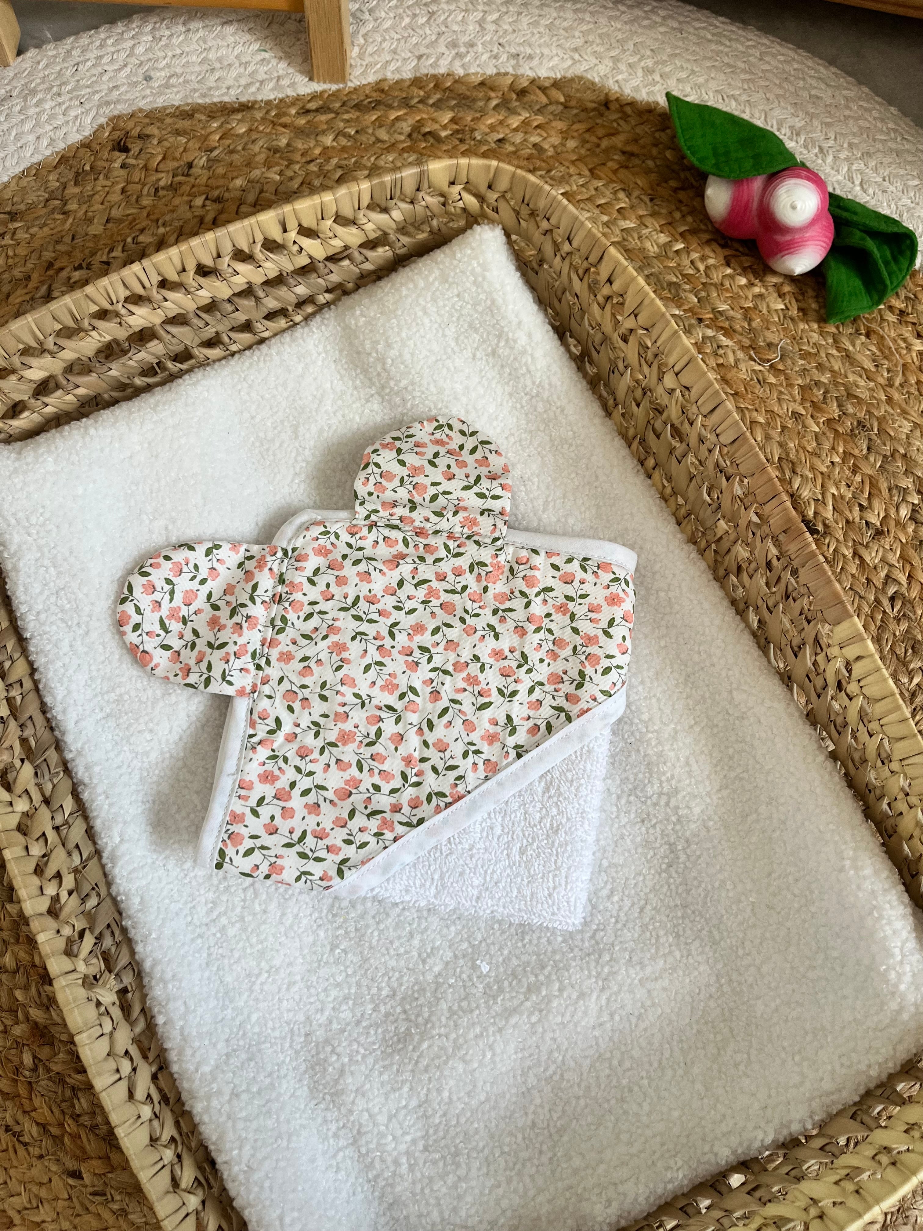 Sortie de bain fleurie