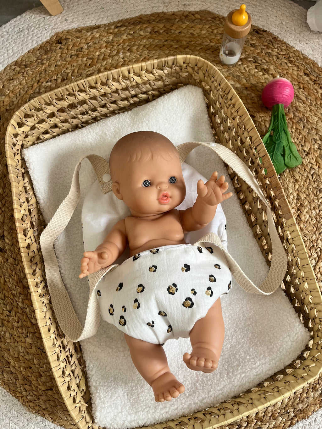 Porte bébé /poupée léopard 🐆