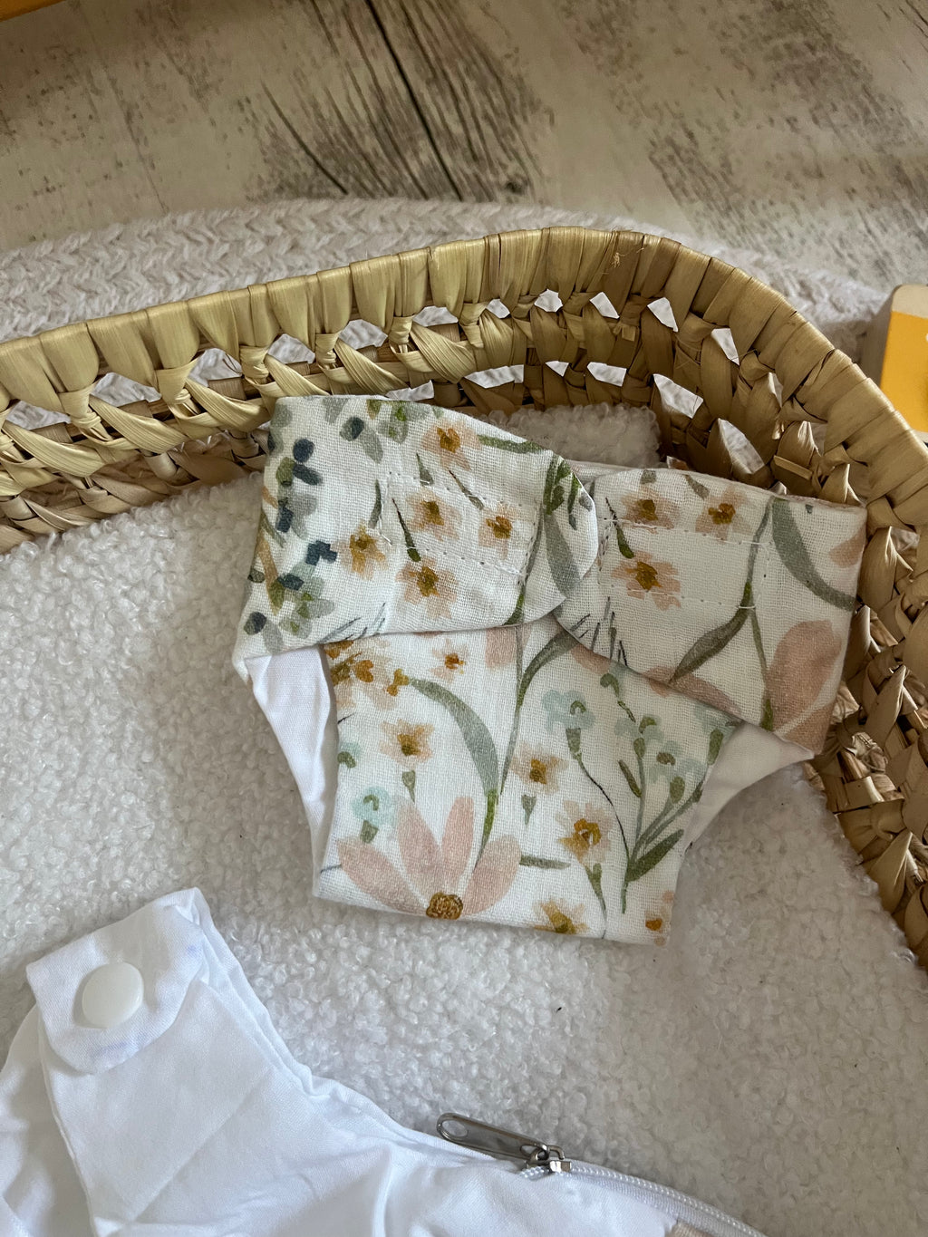 Gigoteuse + couche fleur