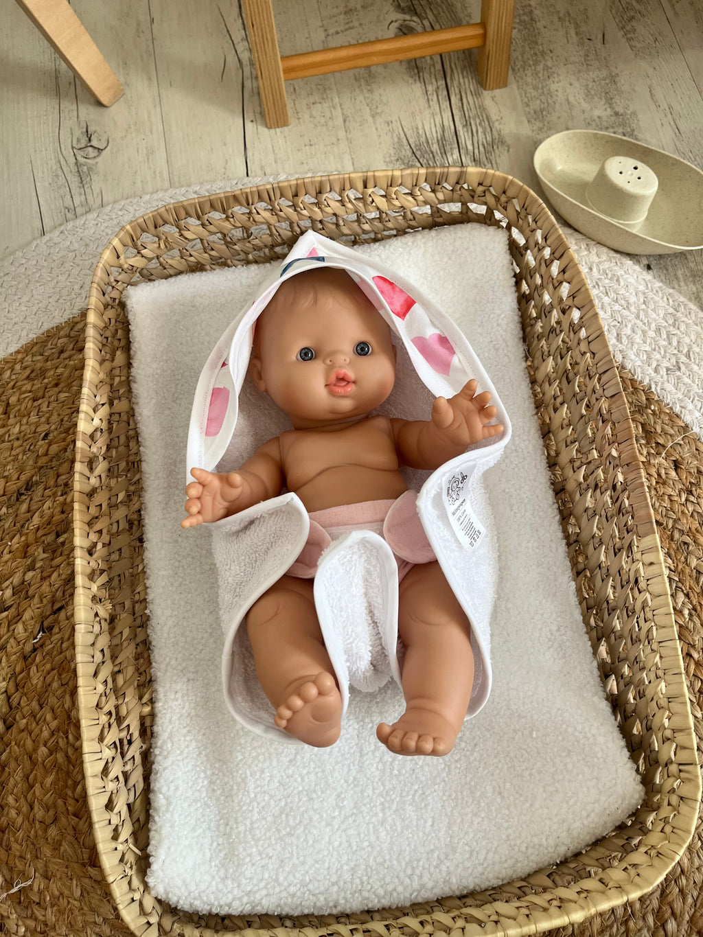 Sortie de bain cœur