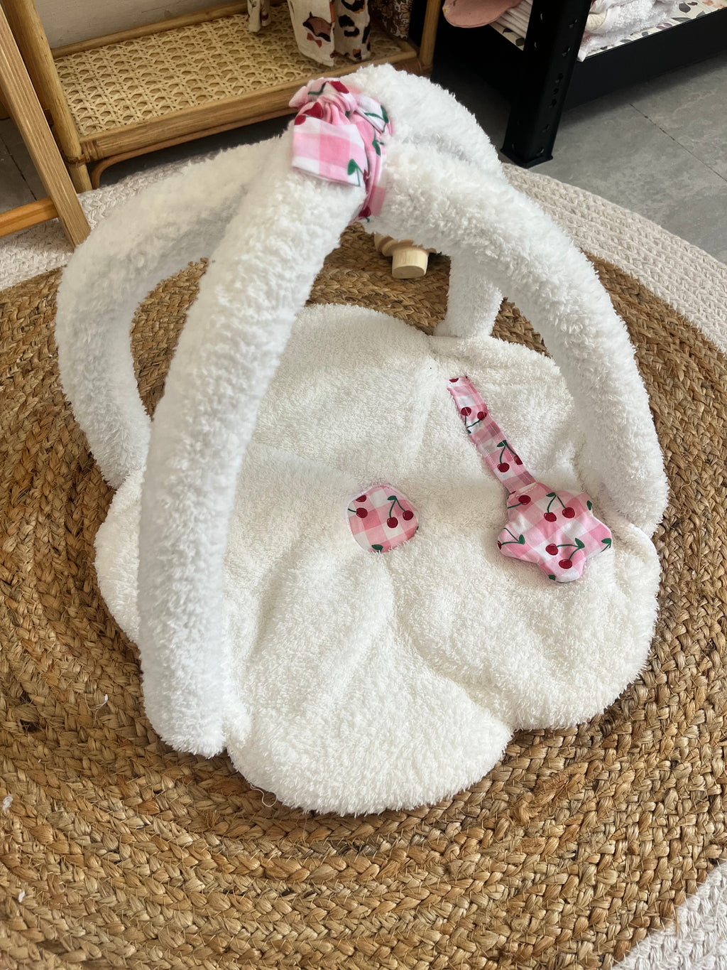 Tapis d’éveil poupée / poupon cerise 🍒