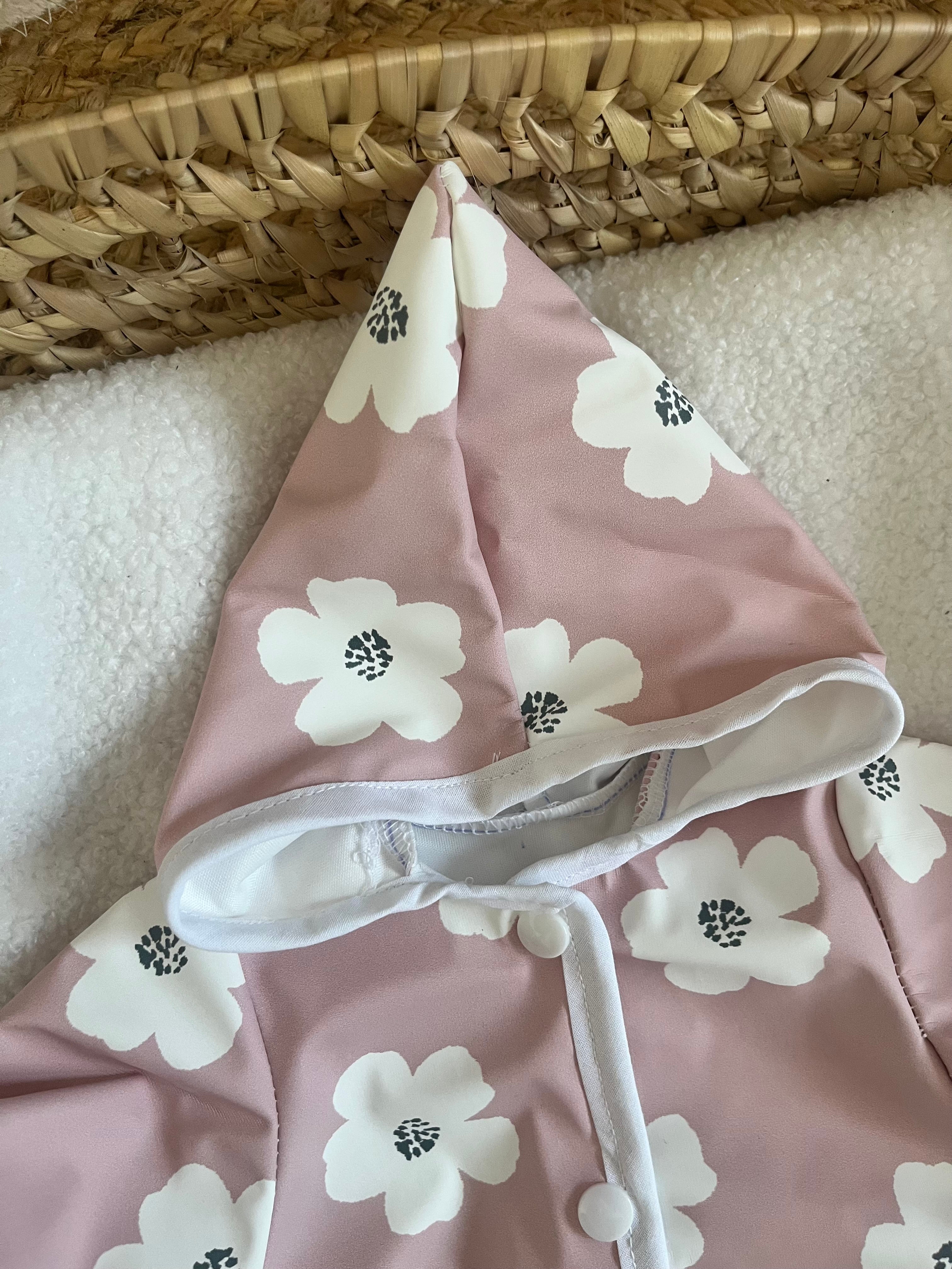 Combinaison imperméable fleurs