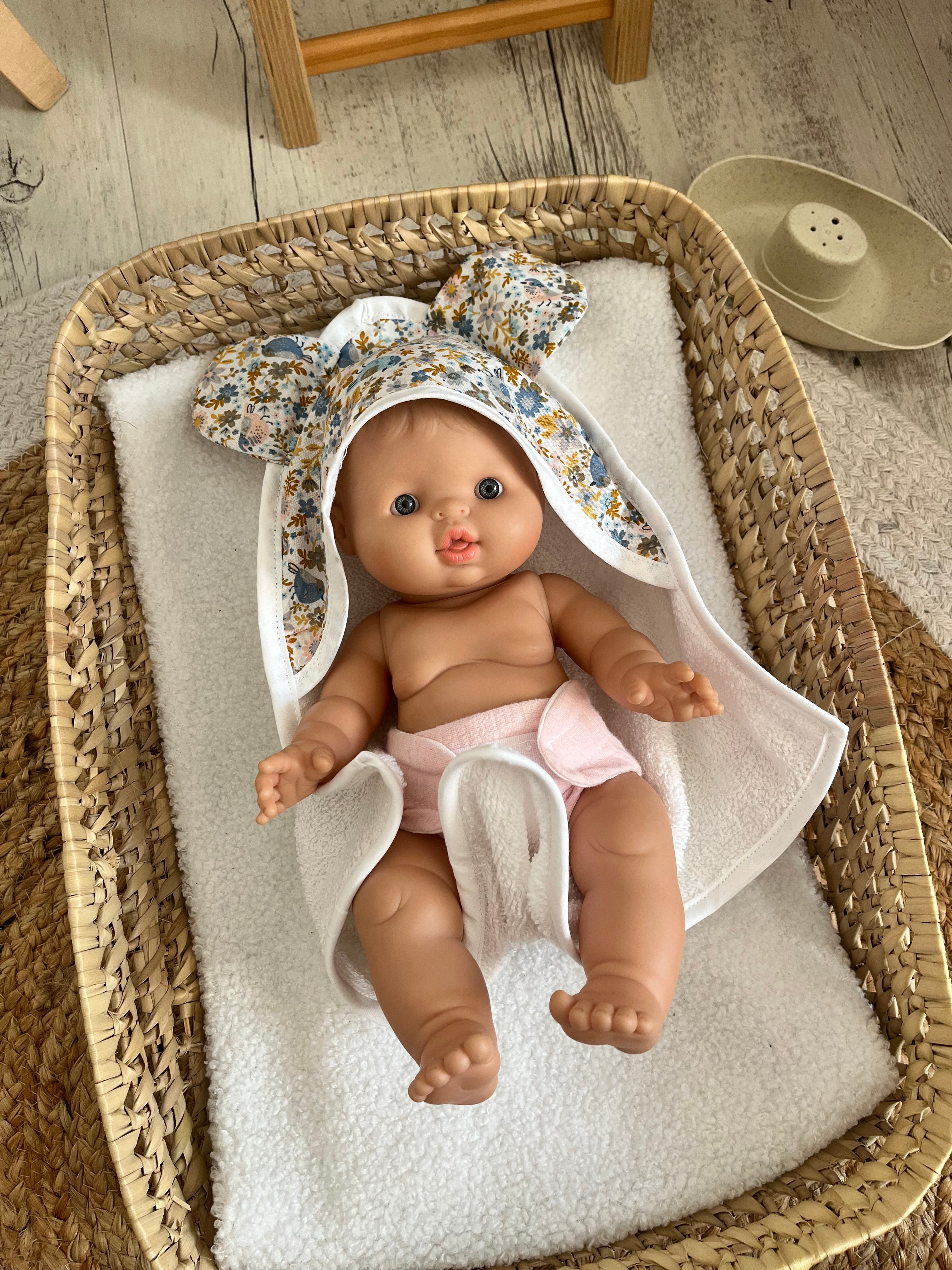Sortie de bain bleu