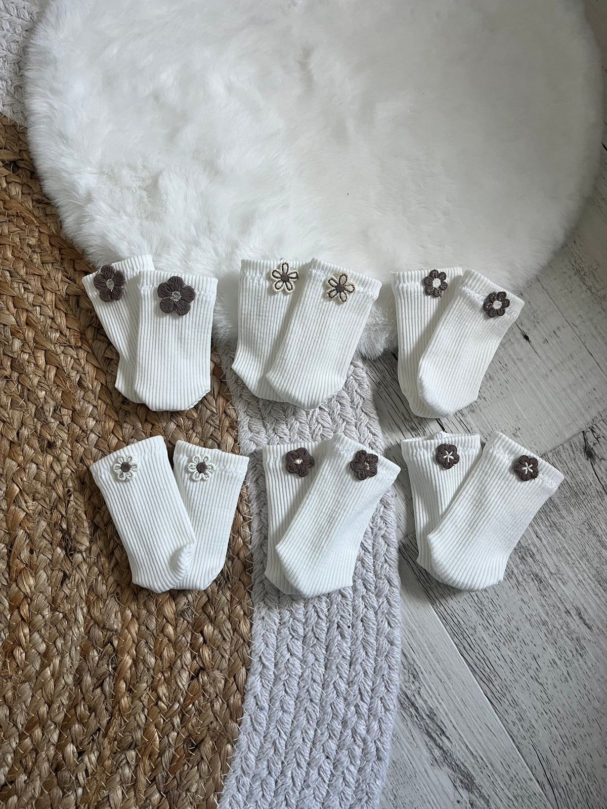 Chaussette poupée/ différent motifs