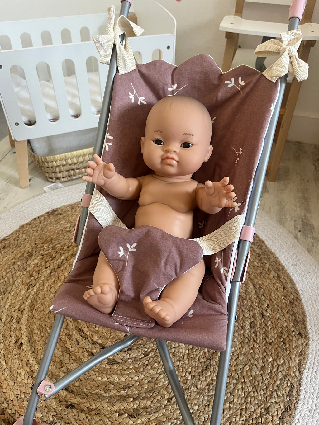 Housse poussette mauve