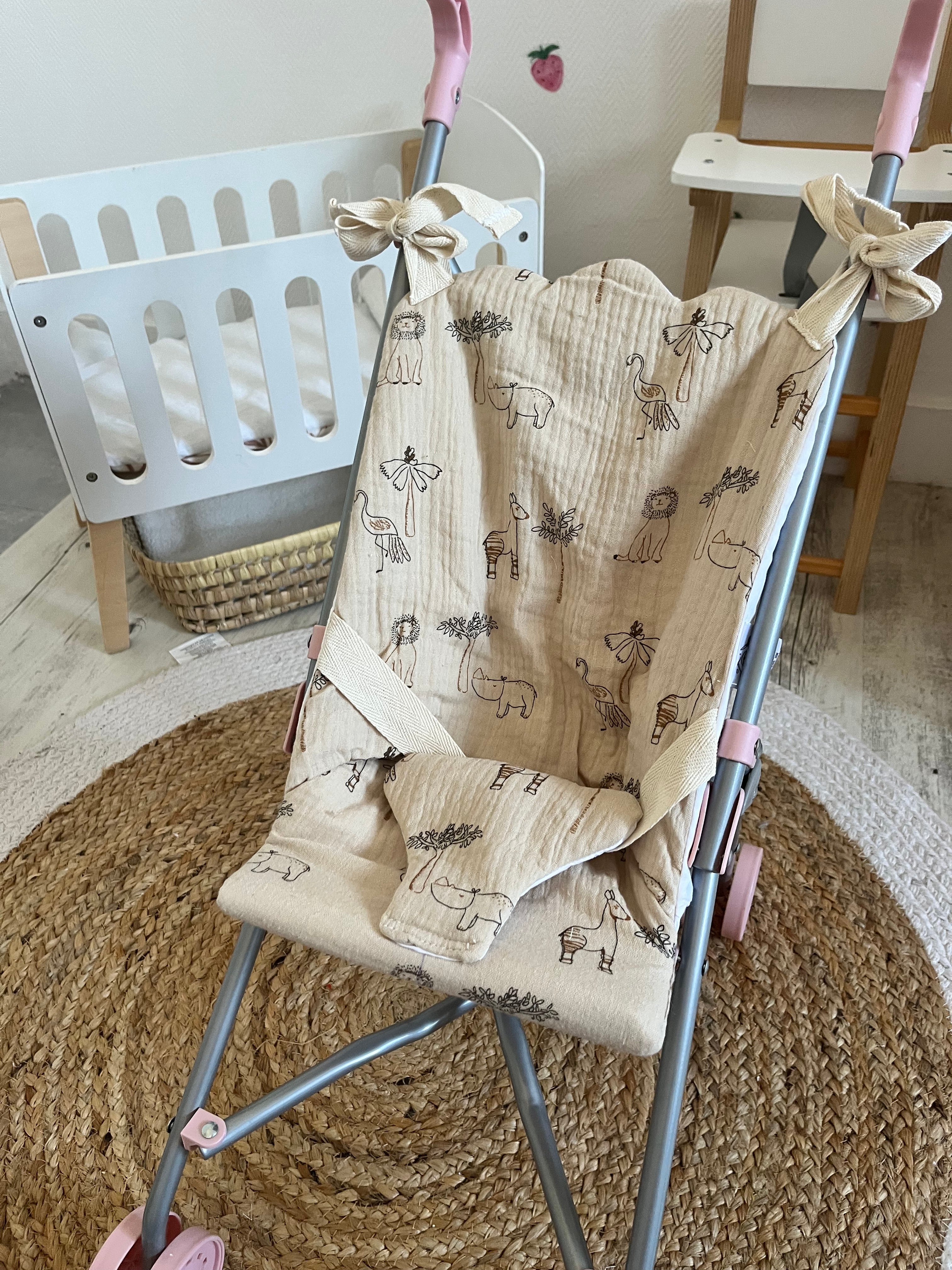 Housse poussette animaux