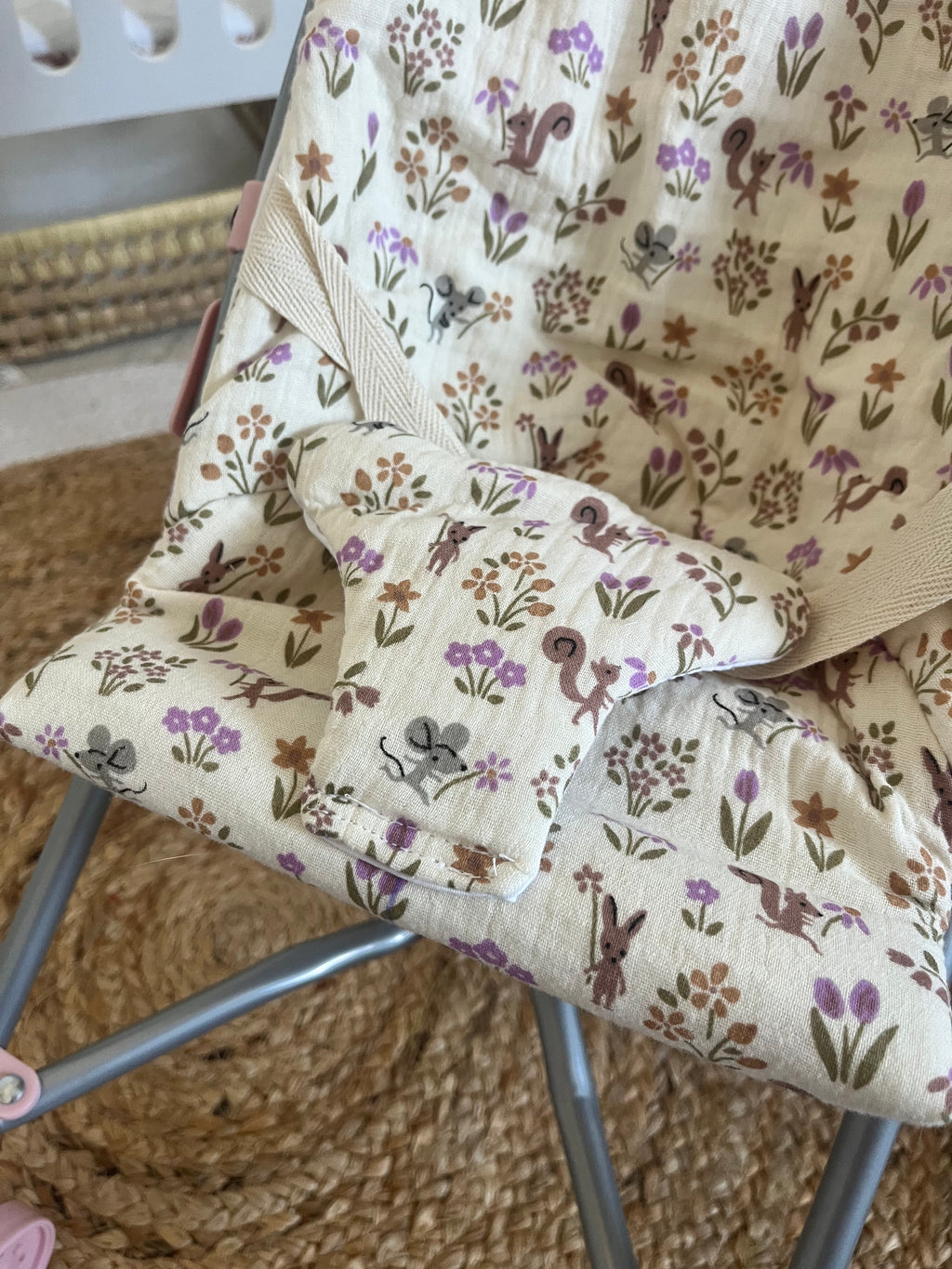 Housse poussette violette