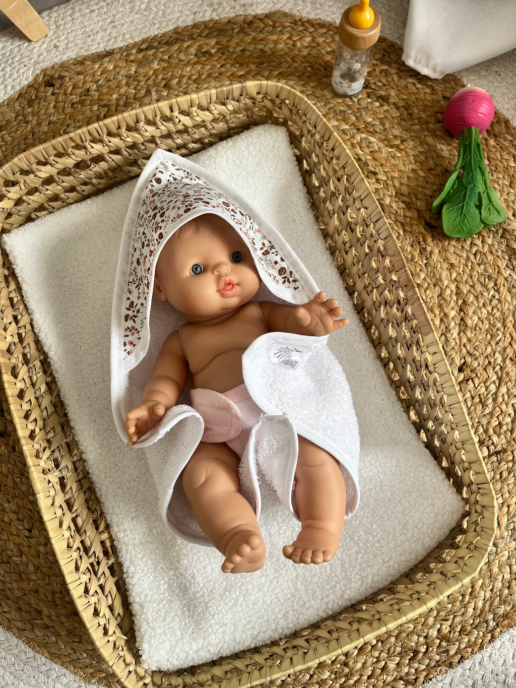 Sortie de bain fleurs