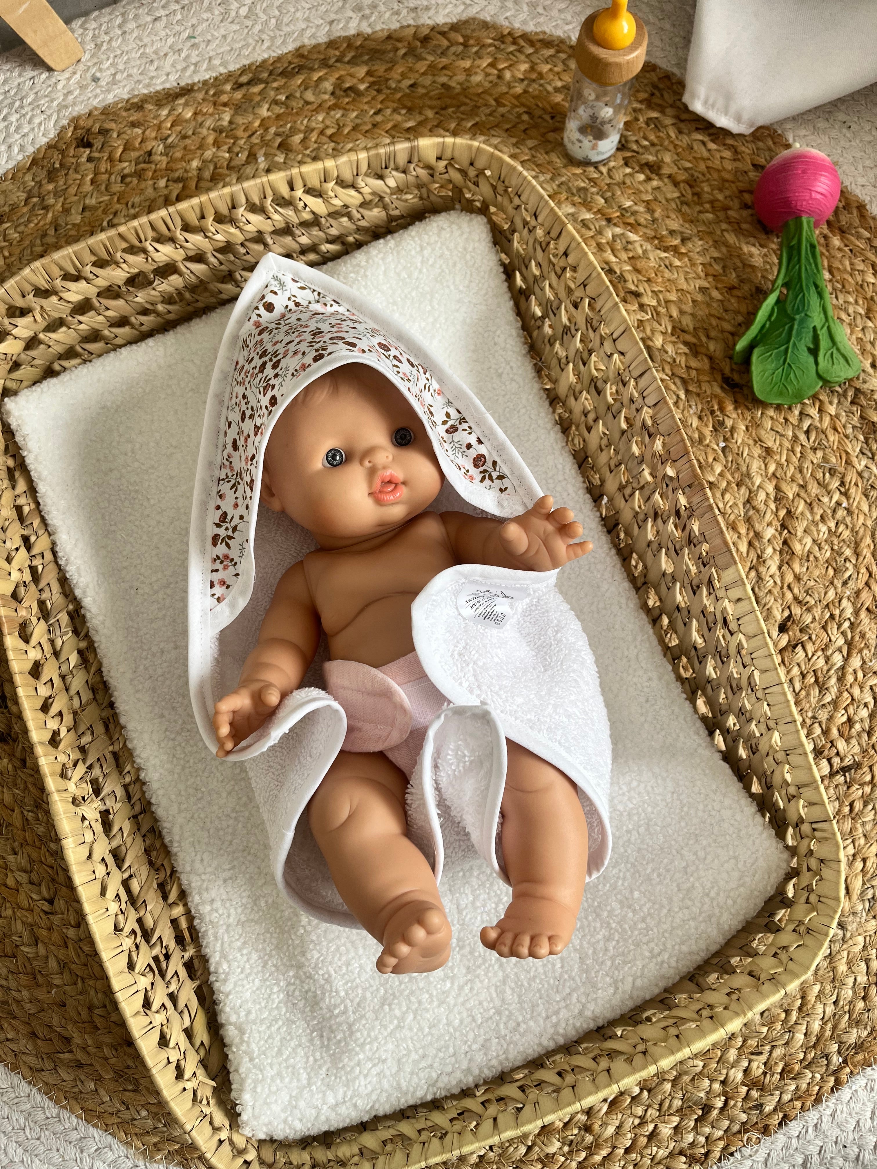 Sortie de bain fleurs