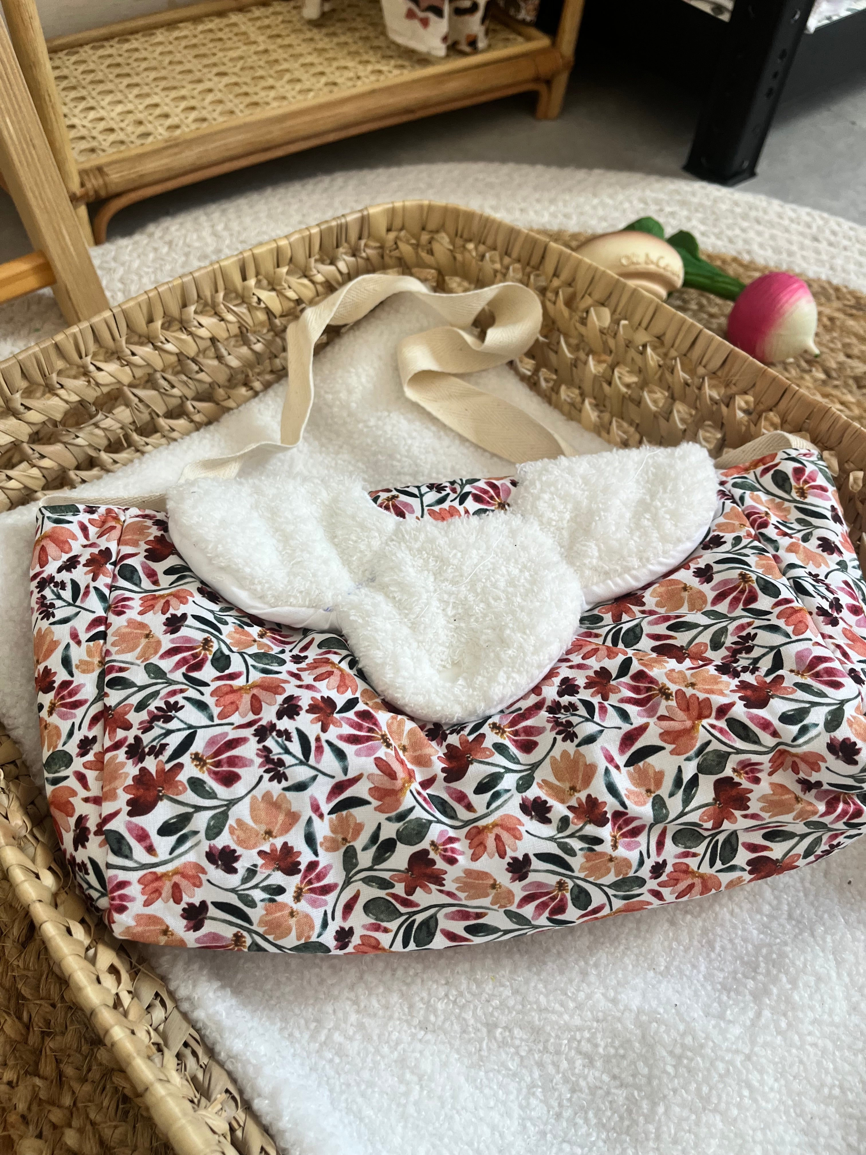 Sac à langer fleurs
