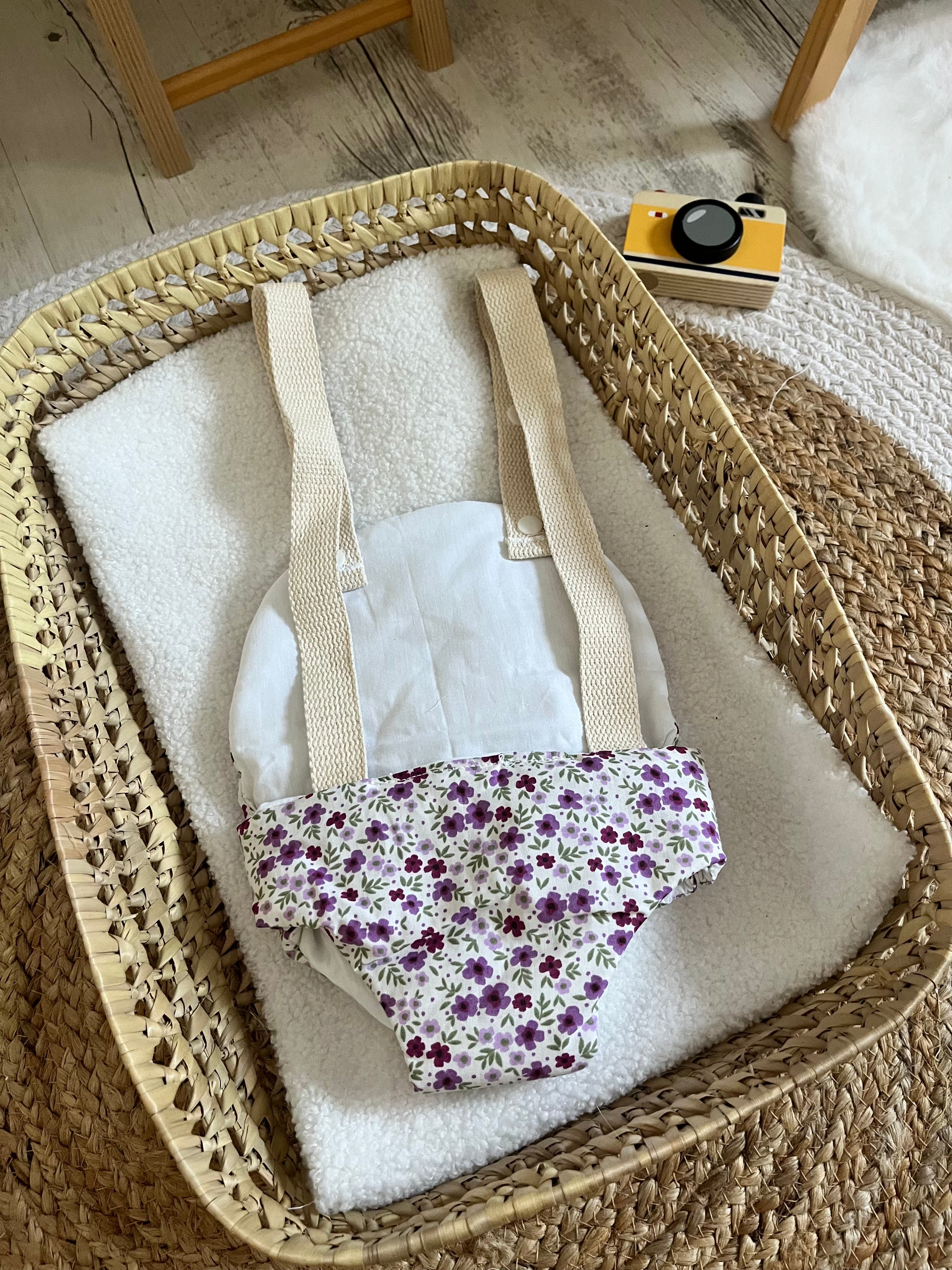 Porte bébé /poupée violet
