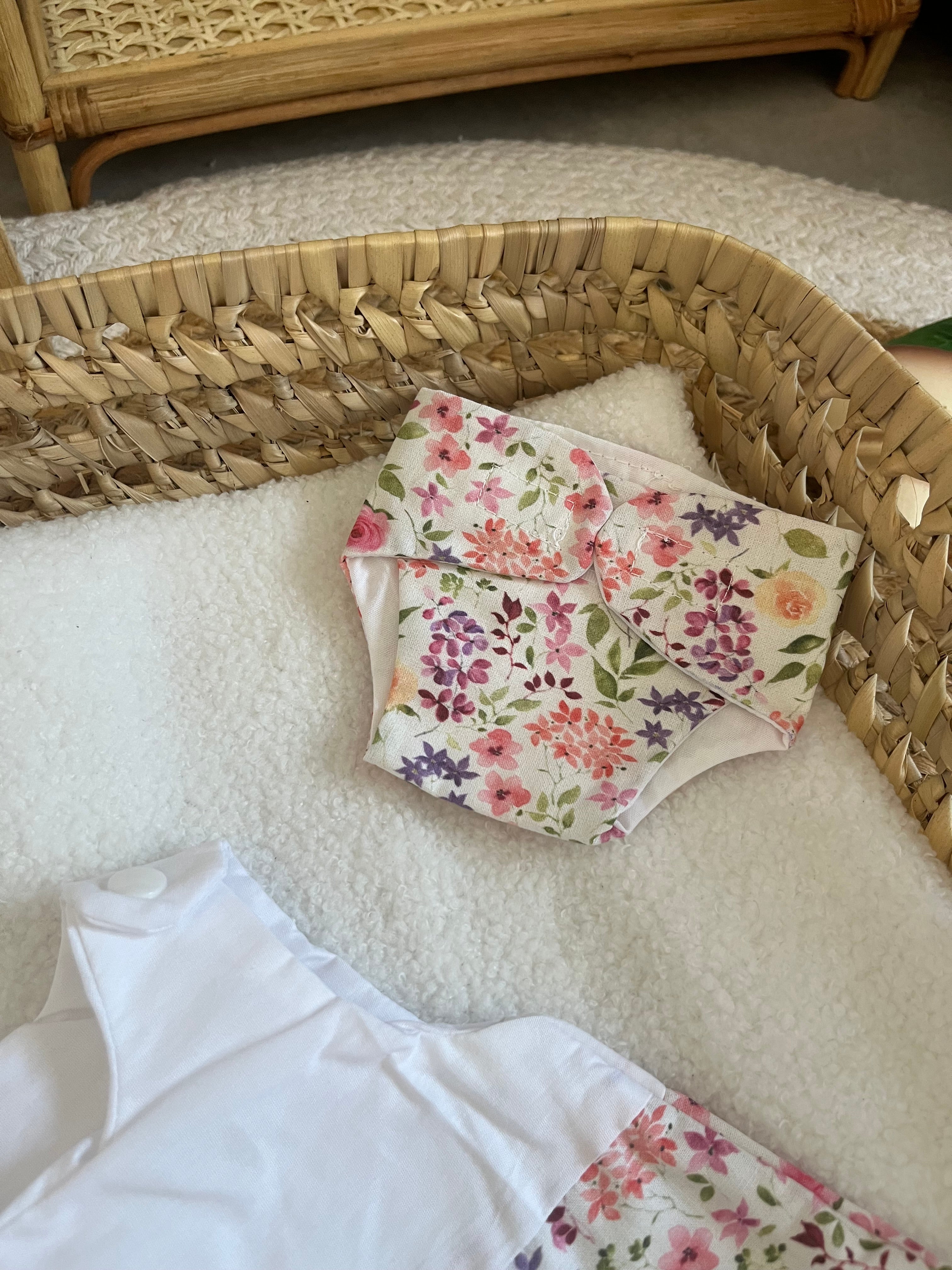 Gigoteuse + couche fleur