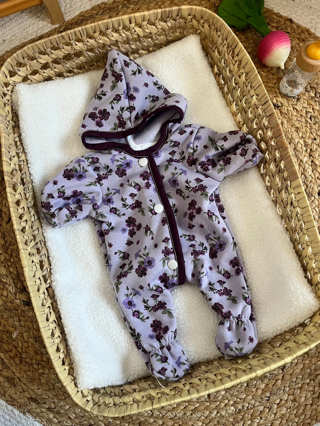 Combinaison poupée violette