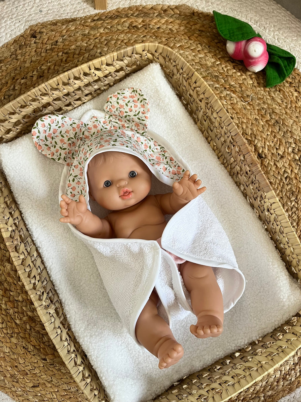 Sortie de bain fleurie