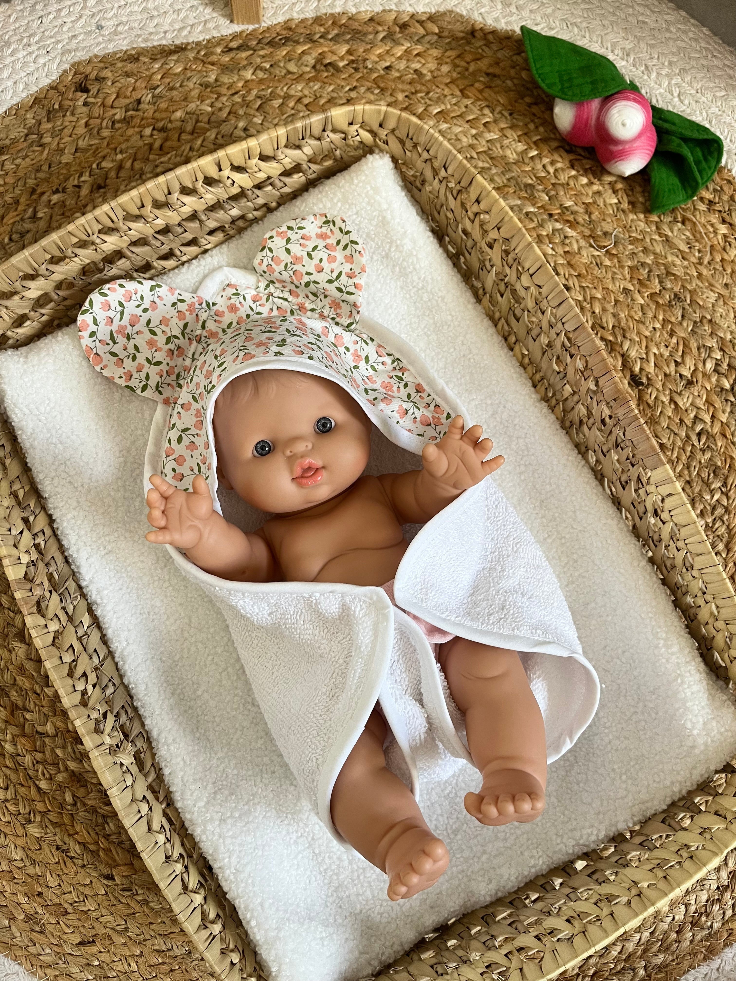 Sortie de bain fleurie