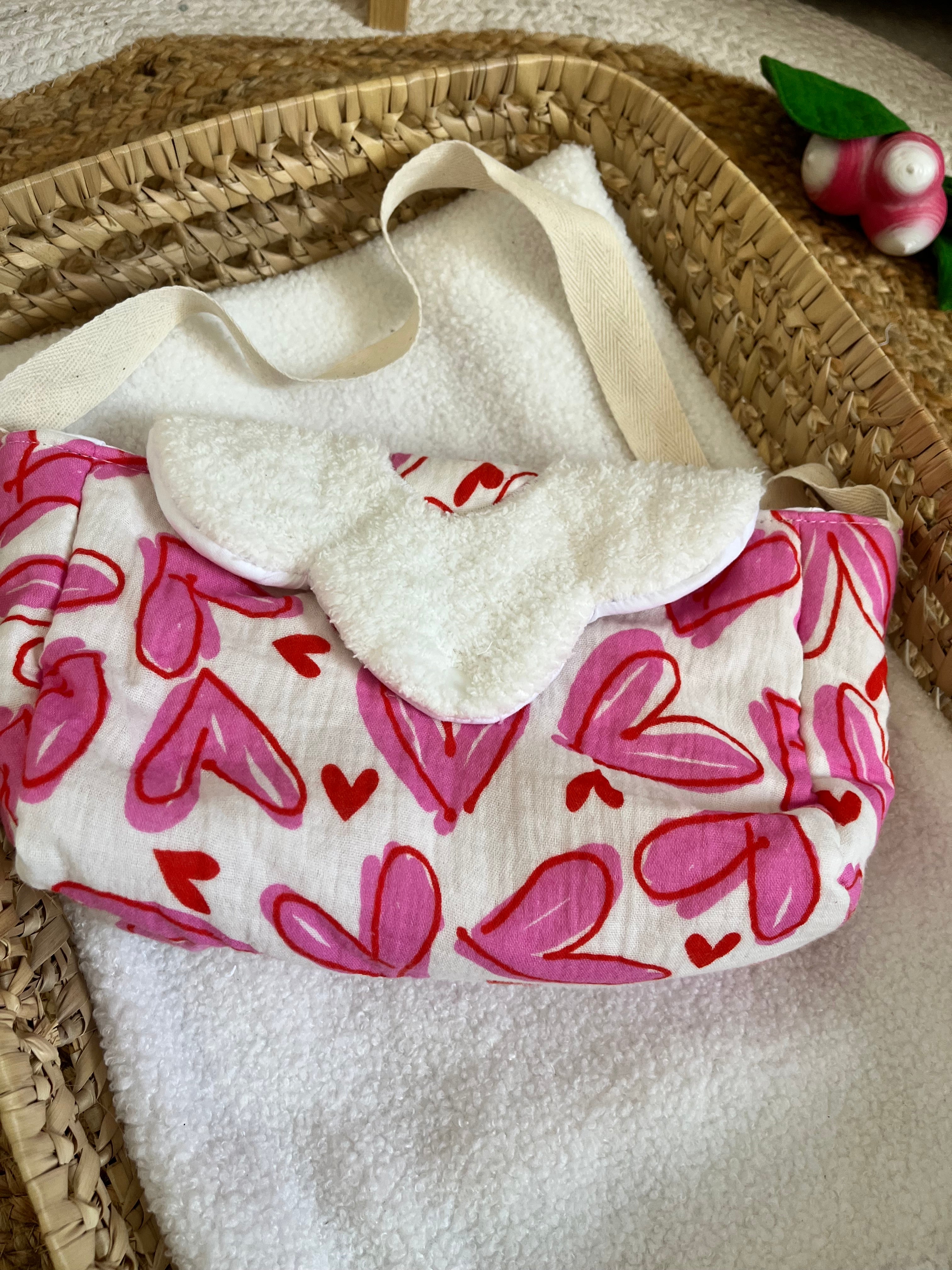 Sac à langer cœur