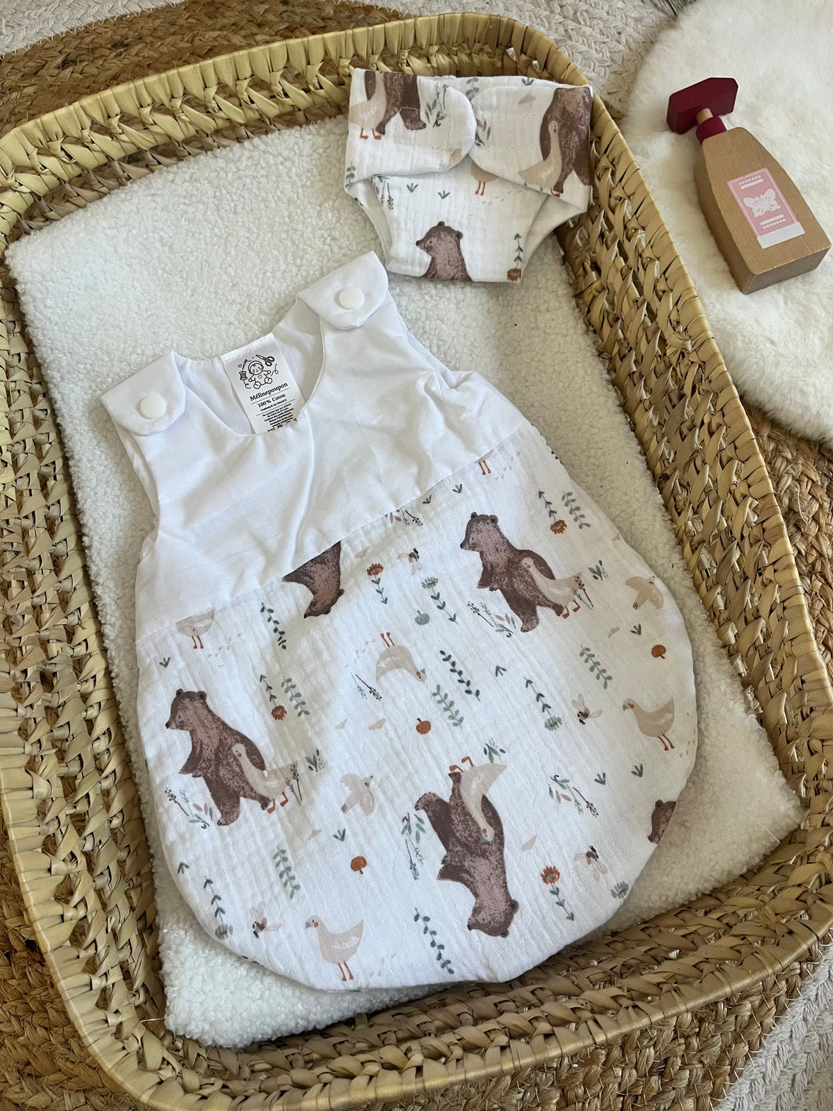 Gigoteuse + couche animaux