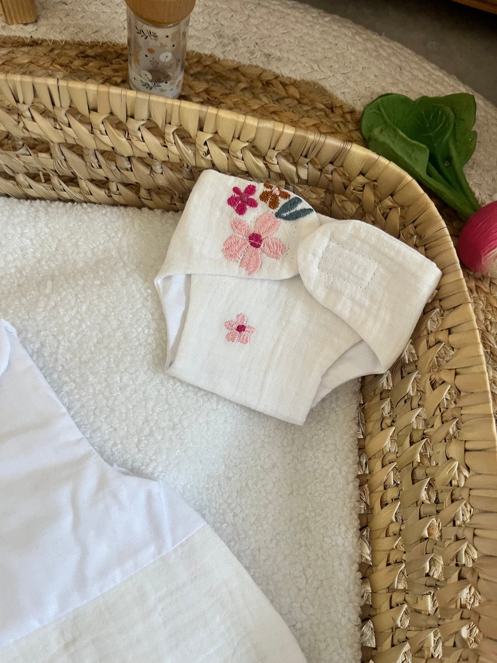 Gigoteuse + couche fleur