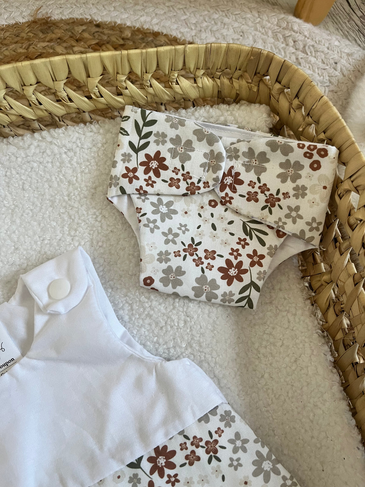 Gigoteuse + couche fleur