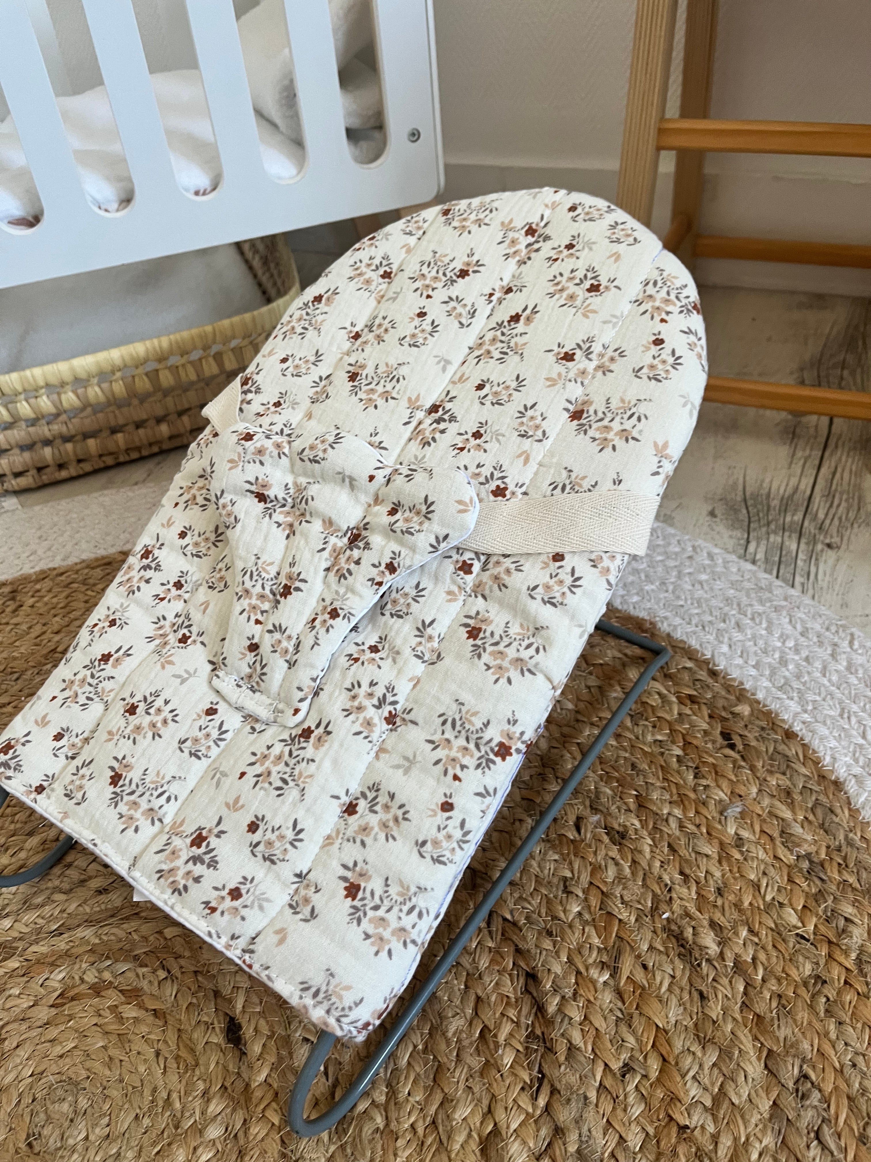 Transat poupée fleur beige