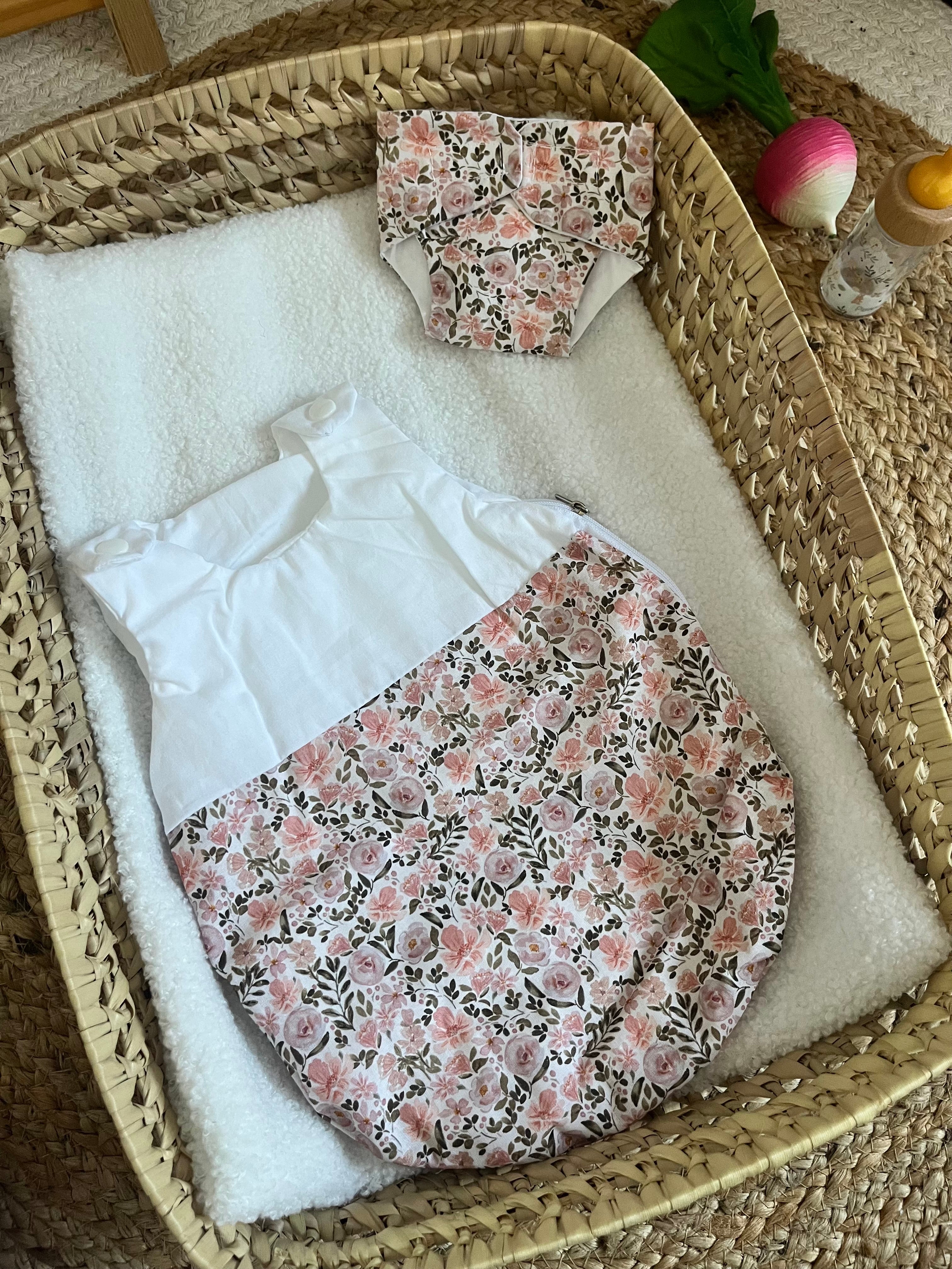 Gigoteuse + couche fleur