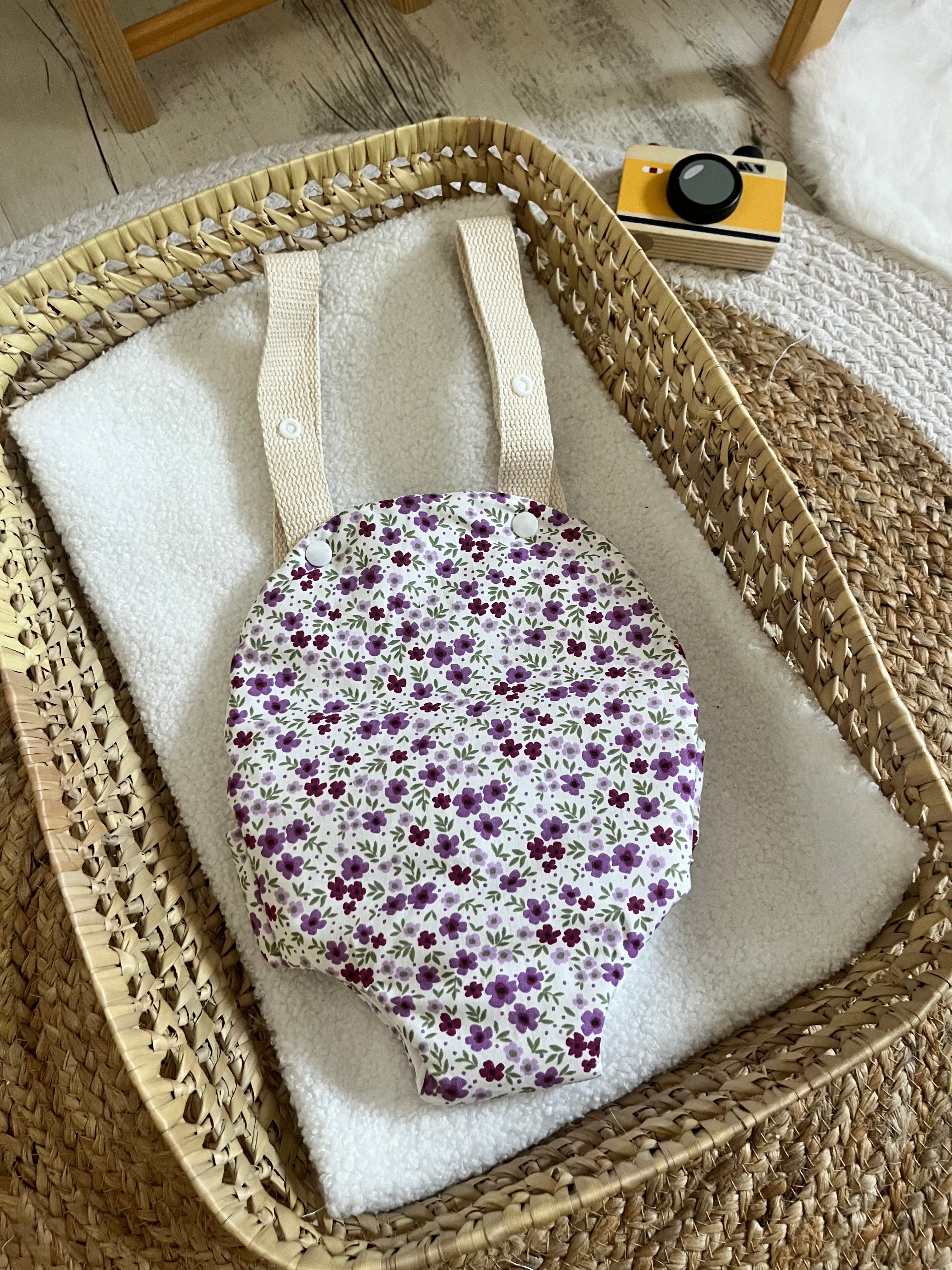 Porte bébé /poupée violet