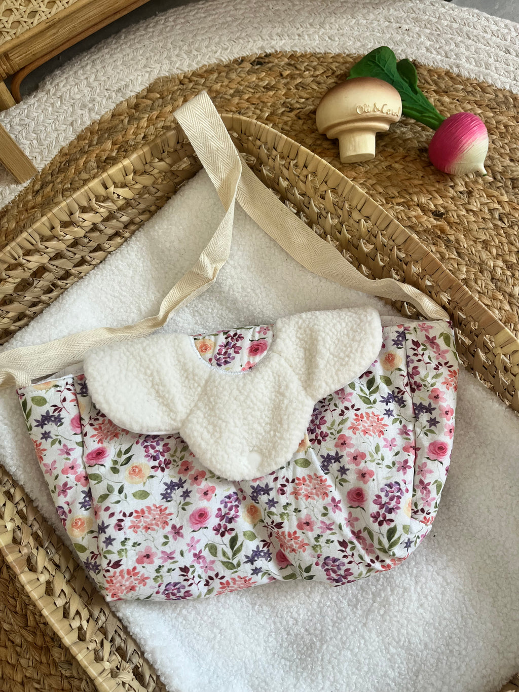 Sac à langer fleurs