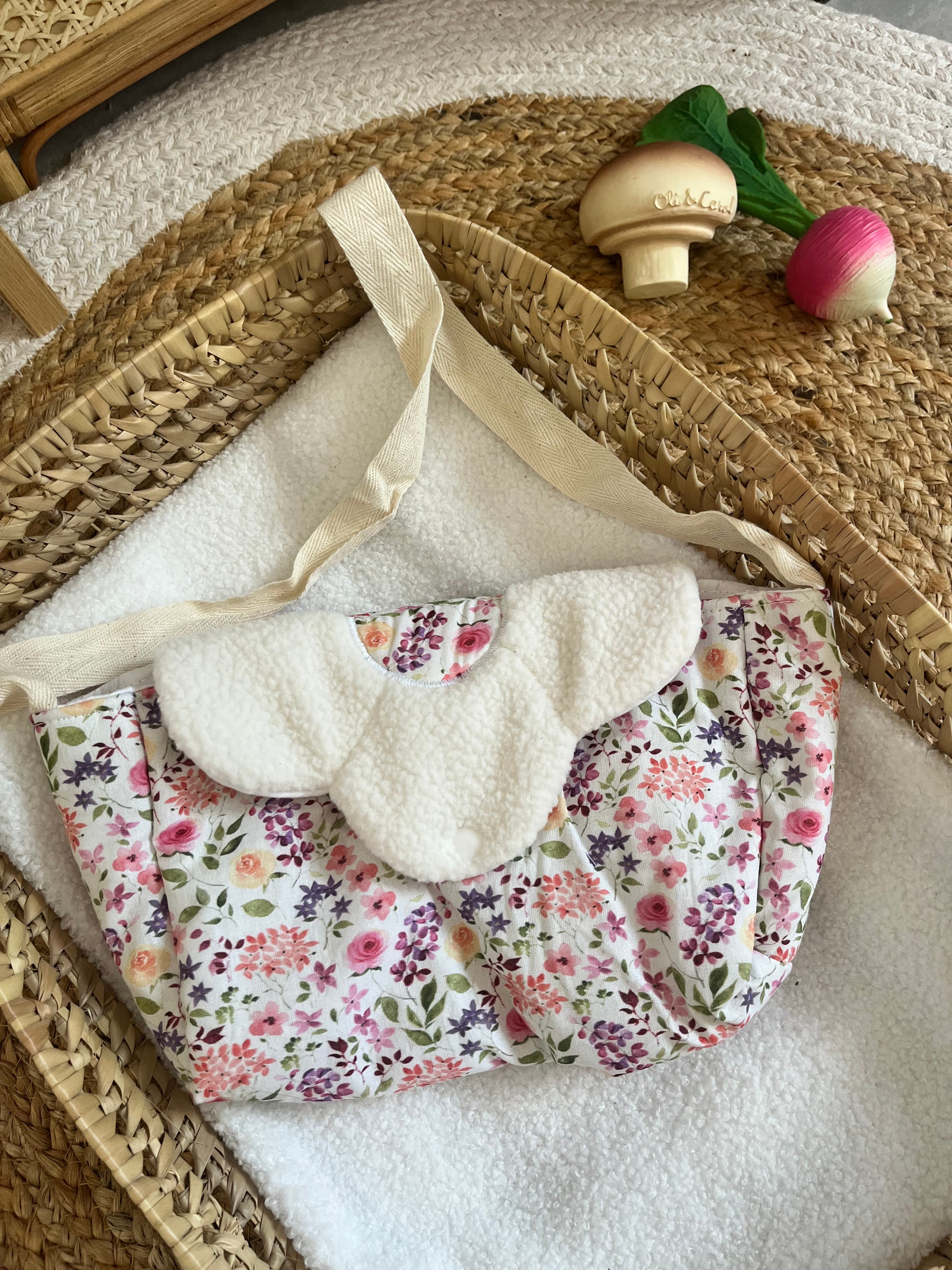 Sac à langer fleurs