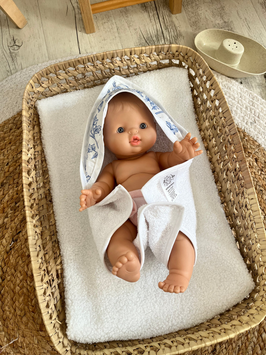 Sortie de bain bleu
