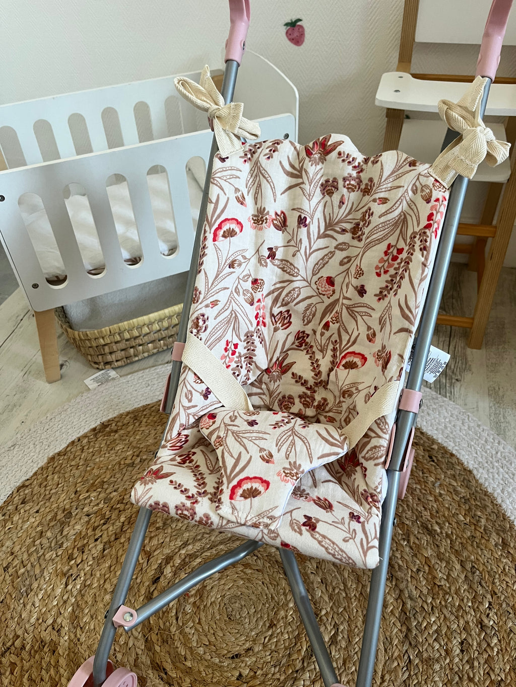 Housse poussette beige