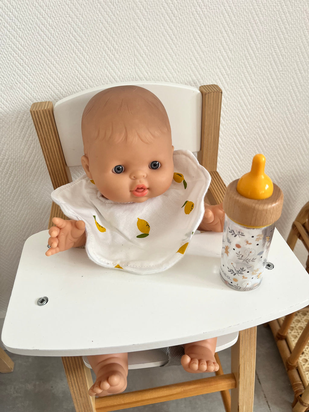 Bavoir poupée citron 🍋